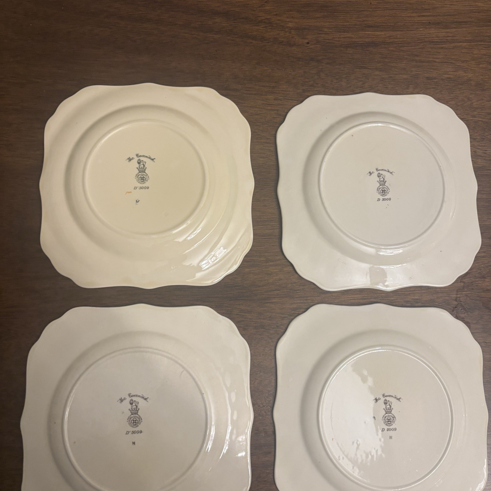 Royal Doulton Cavendish D5009 China Lot 10 Pc Square plates Serving bowl