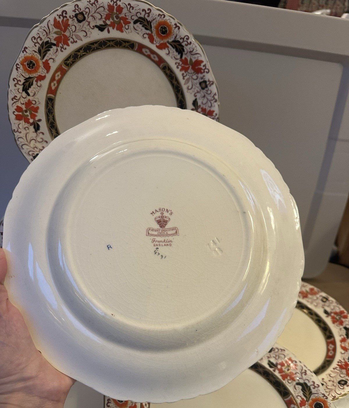 Masons Ironstone Antique Pattern 4791 7x Dinner Plates Read Description