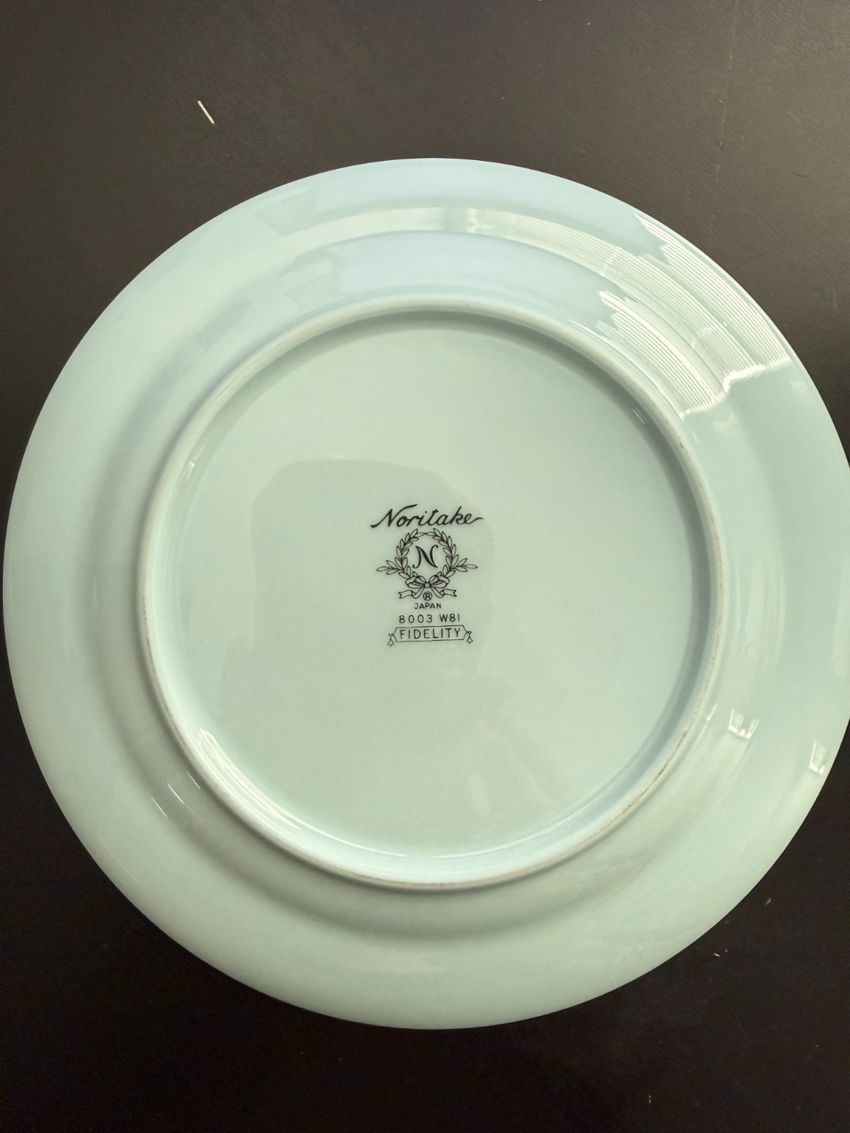 Noritake Fidelity Bread Plate Blue White Flowers Platinum Trim 6 1/4 Inch