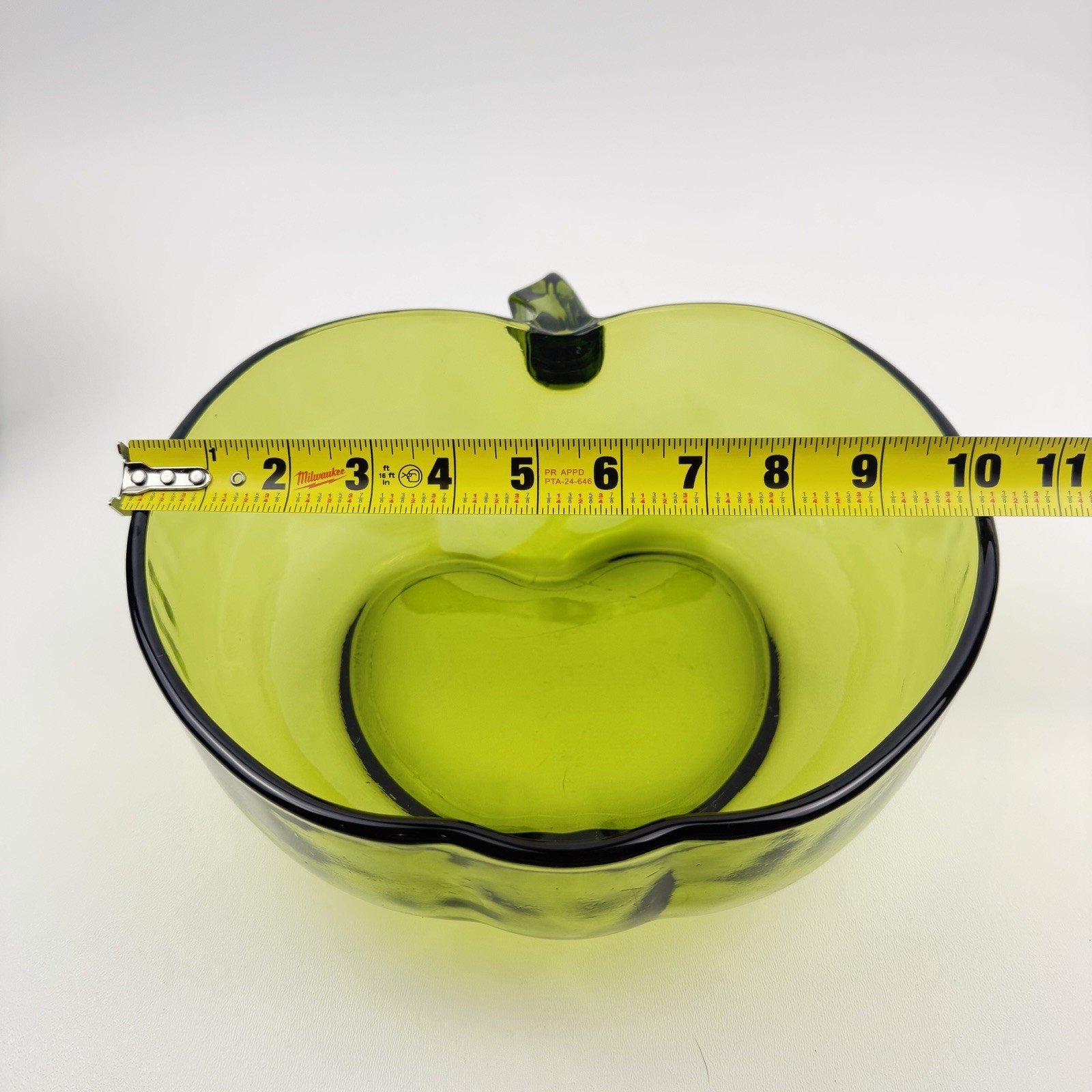 Vintage Hazel Atlas Serving Bowl Utensils 7 Orchard Ware Large Green Salad Bowls