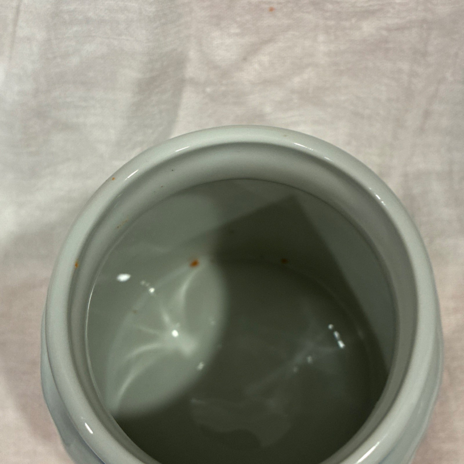 4 Blue Danube Porcelain Jars With Wooden Snap Lids, Floral, Set of 4