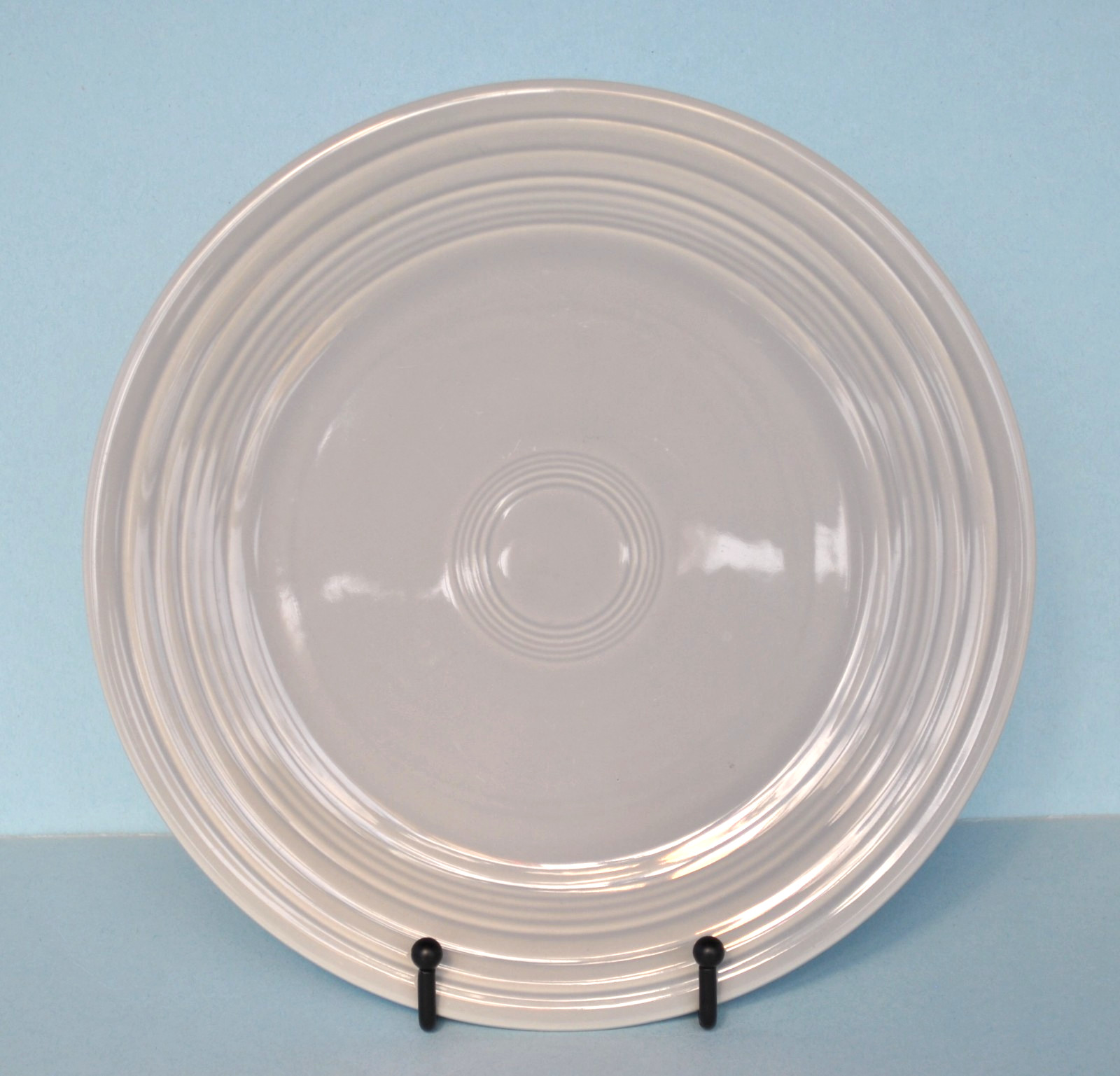 Vintage FIESTA 1950~1959 ORIGINAL GRAY 9 1/2” LUNCHEON PLATE ~ FIESTAWARE