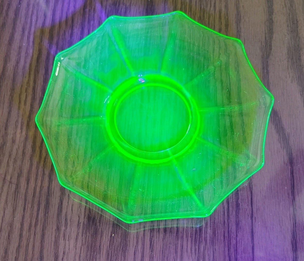 Depression Uranium Mixed Piece Glass Lot, 6 Pieces, UV Glow, VINTAGE