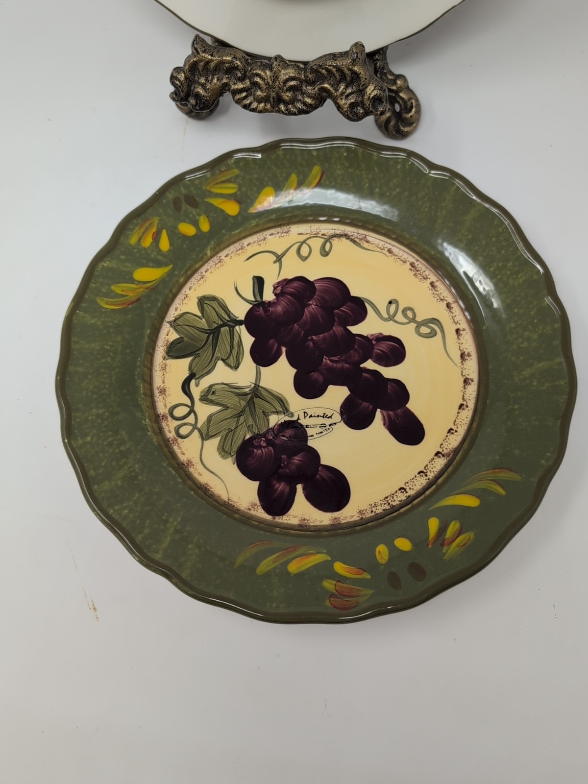 Set Of 2 Napa Vineyardby Casa Vero Dinner Plate Width: 10 1/8 in