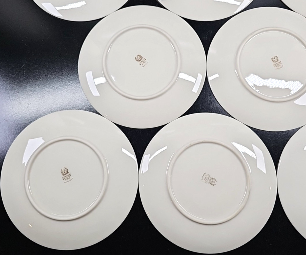 8 Lenox Starlight Salad Plate Set Vintage Flower Elegant Dining Dishes Retro Lot