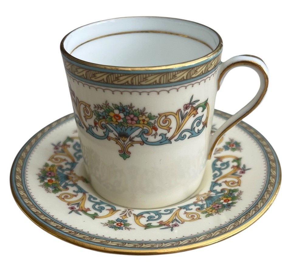 Vintage Aynsley Henley Demitasse Cup & Saucer Bone China Made in England