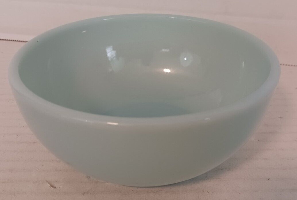 Antique Fire King Oven Ware Turquoise Blue Glass 5″ Cereal Bowl FREE SHIPPING