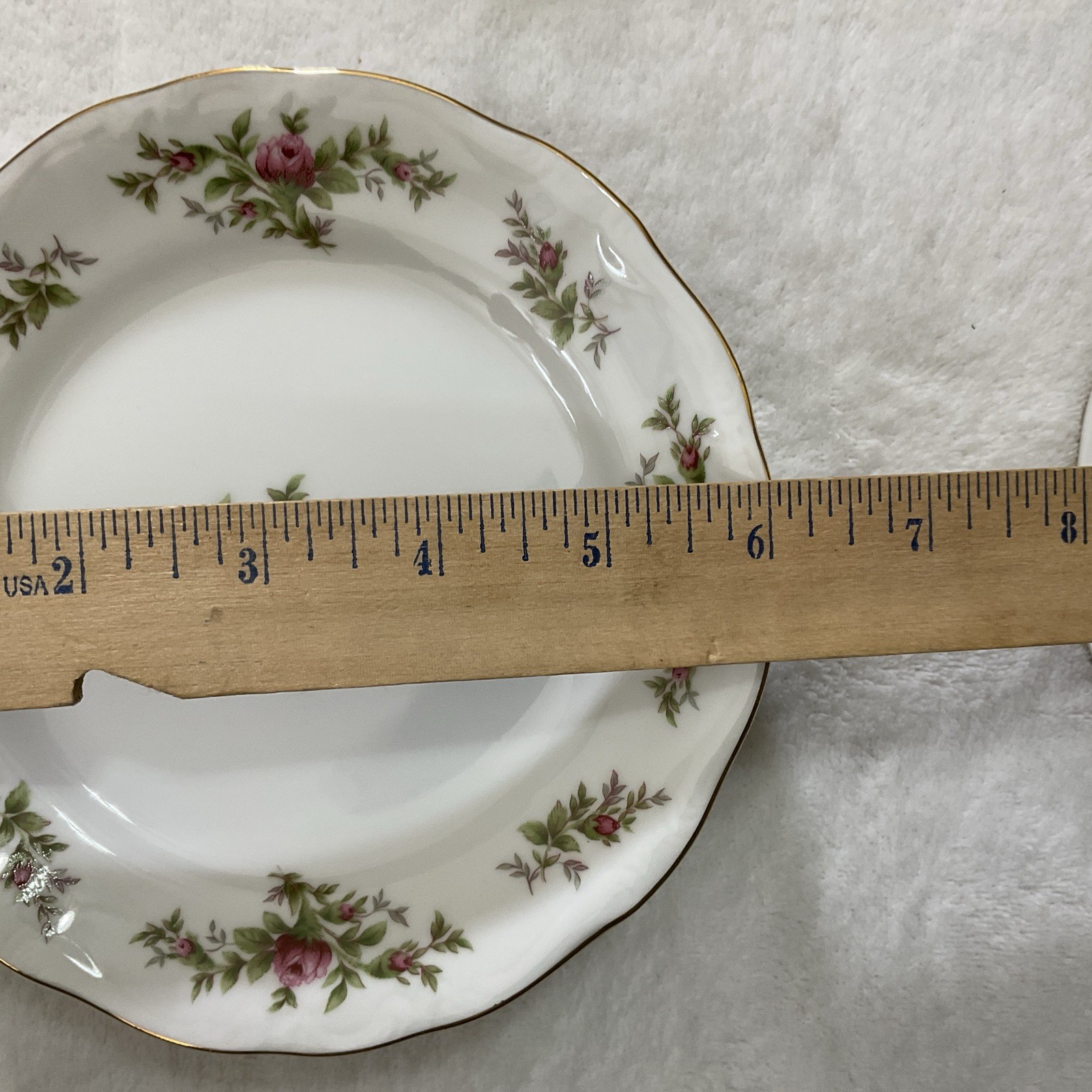 Johann Haviland Traditions Fine China Moss Rose Bread/ Dessert Plate 6.25 In VTG