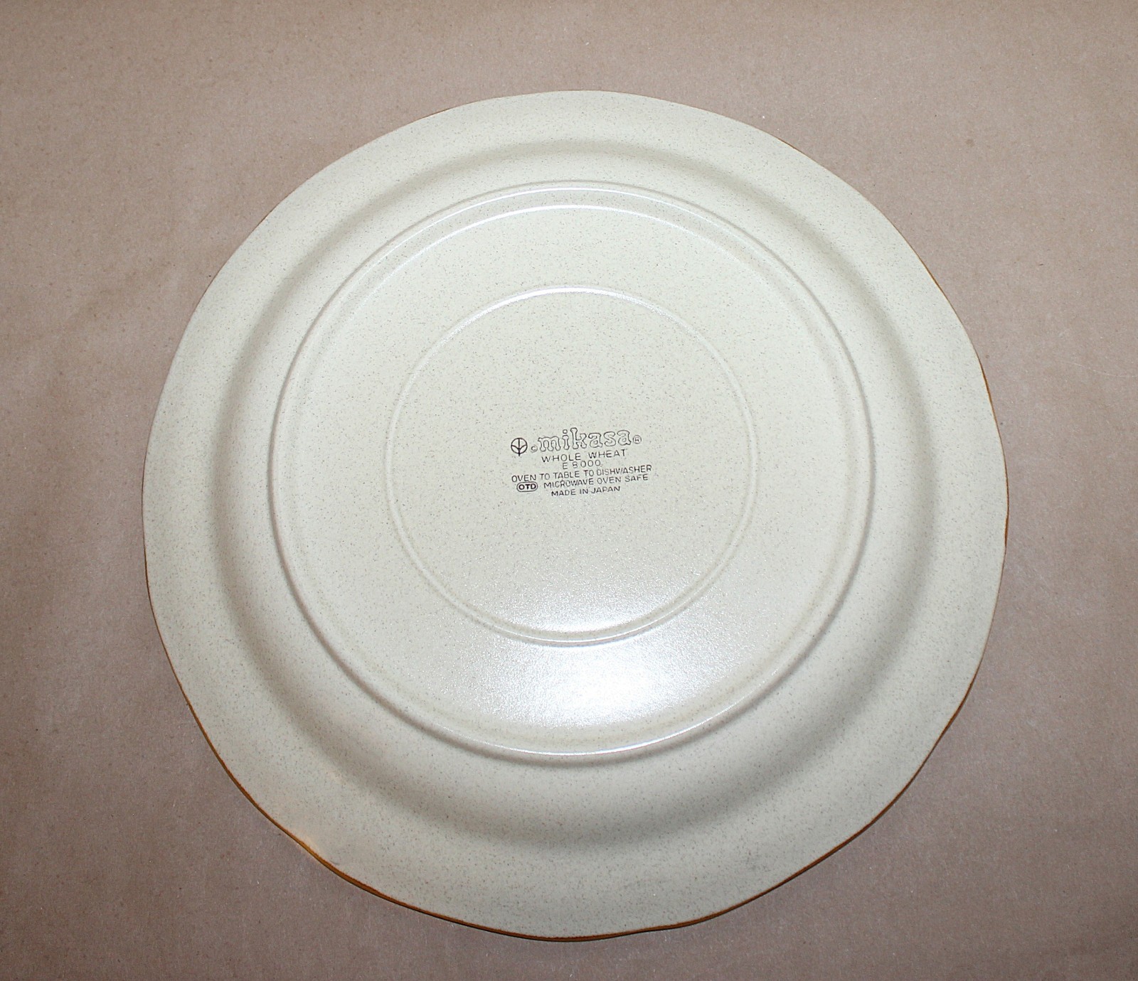 Mikasa Whole Wheat E800 Stoneware Serving Platter 12.5″ & Serving Veg Bowl 9.75″