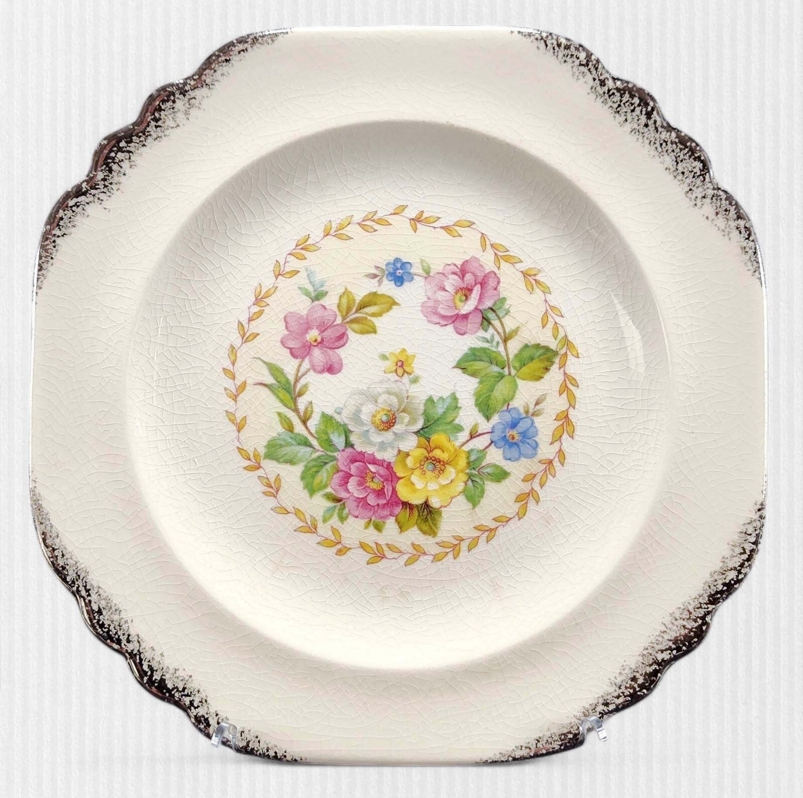 3 Pc Mismatched Plate Platter Collection Farmhouse Cottage Gallery Wall