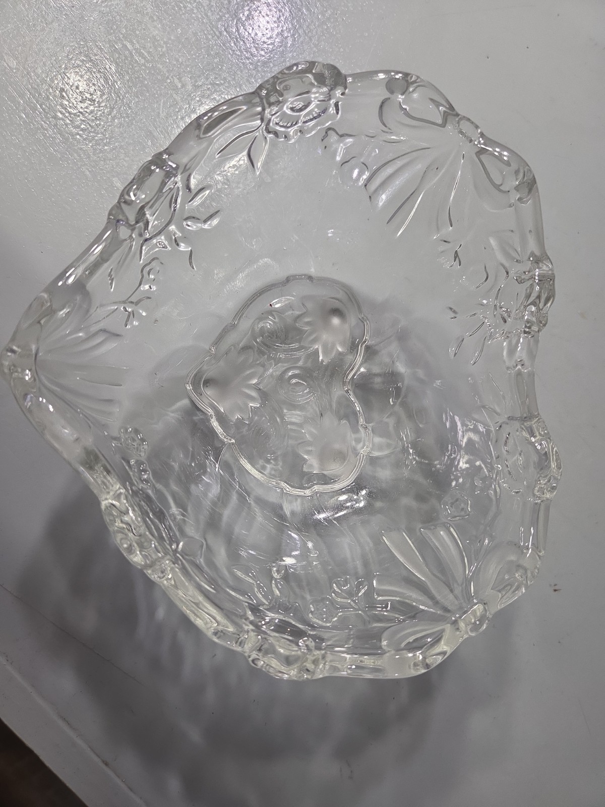 Beautiful Heart-Shaped Glass Dish – Footed