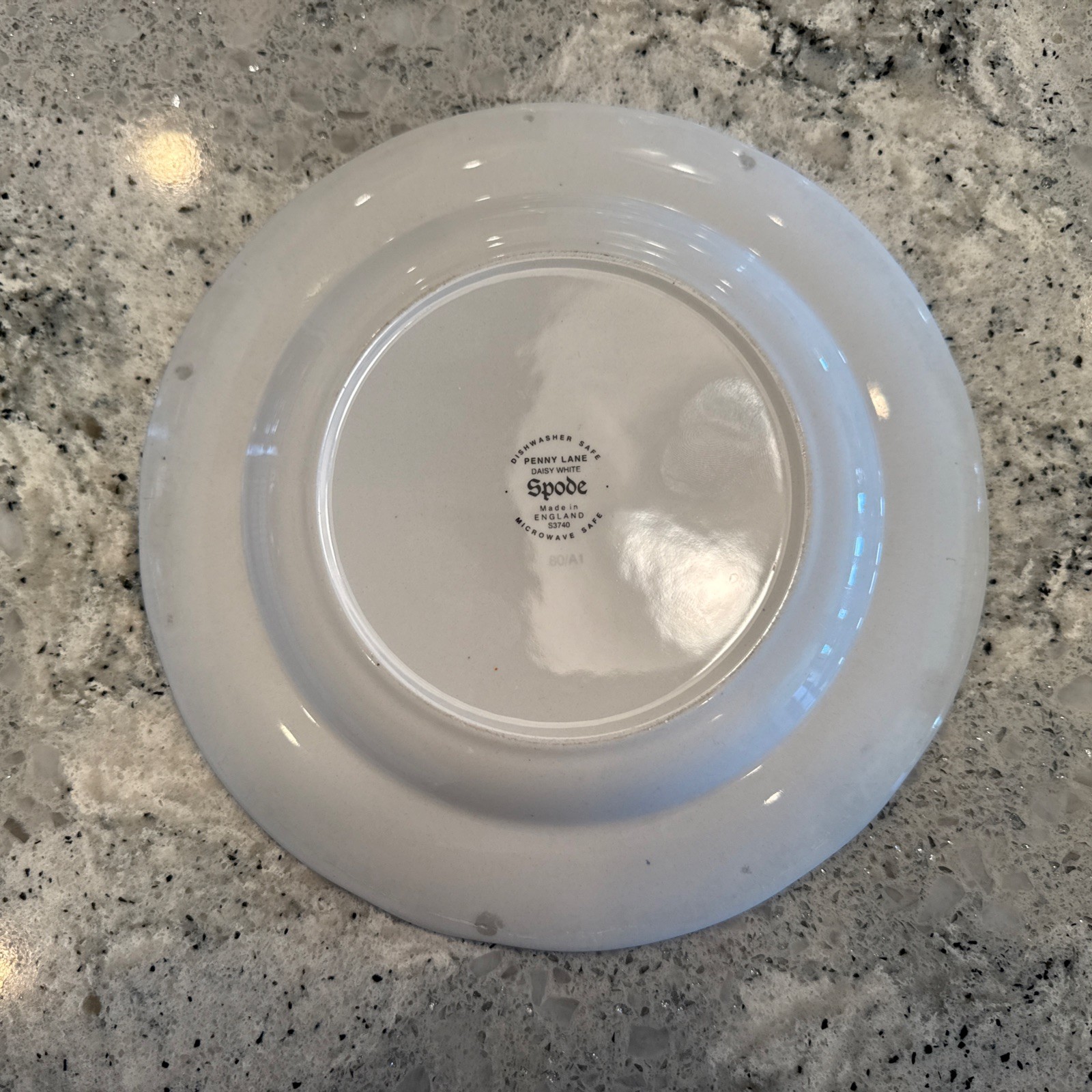 Spode Penny Lane Daisy White 7.5 Inches Salad Plates Blue Floral Set of 4 Rare