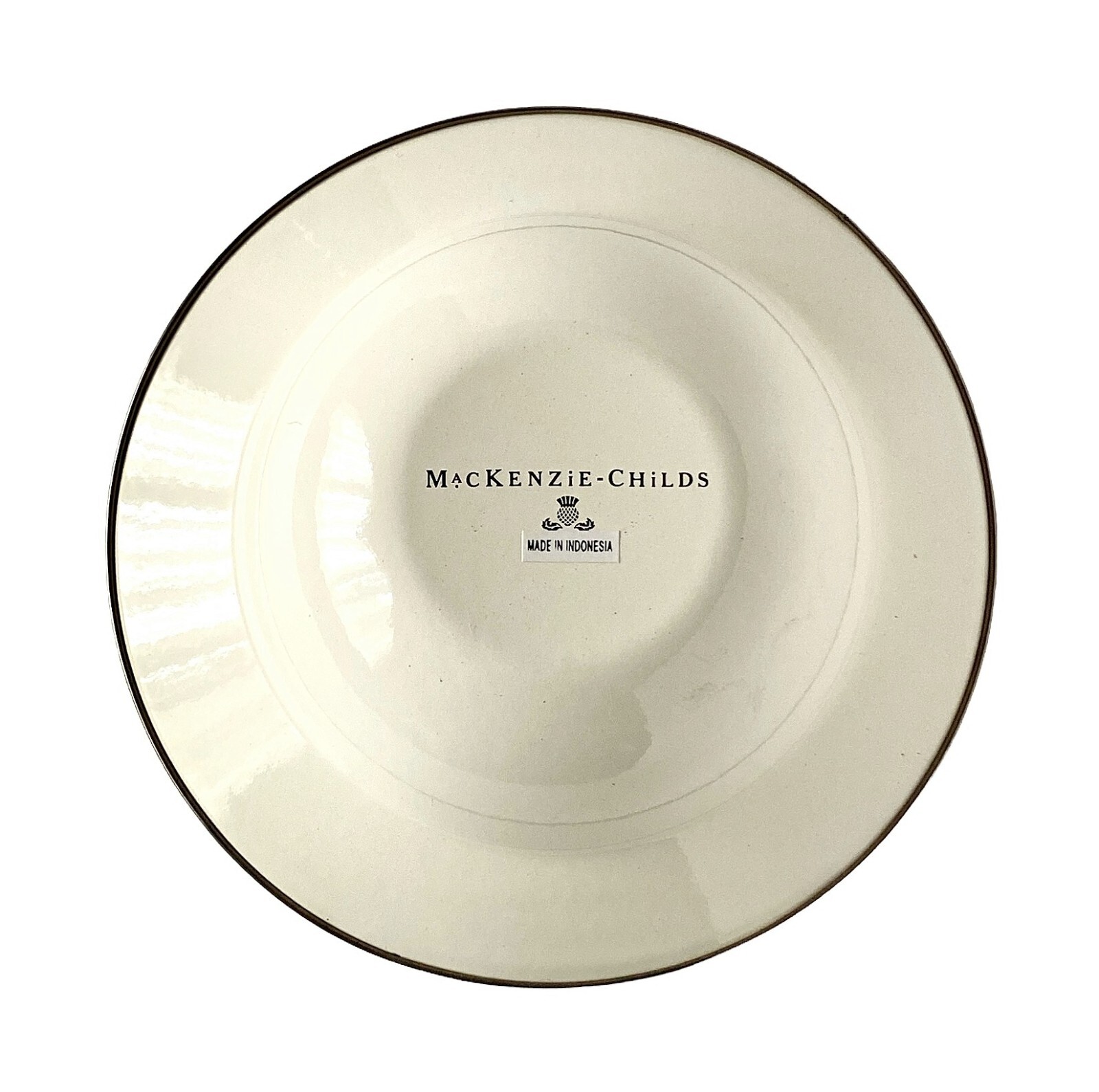 MacKenzie Childs Courtly Check Breakfast Bowl /Serial Bowl New