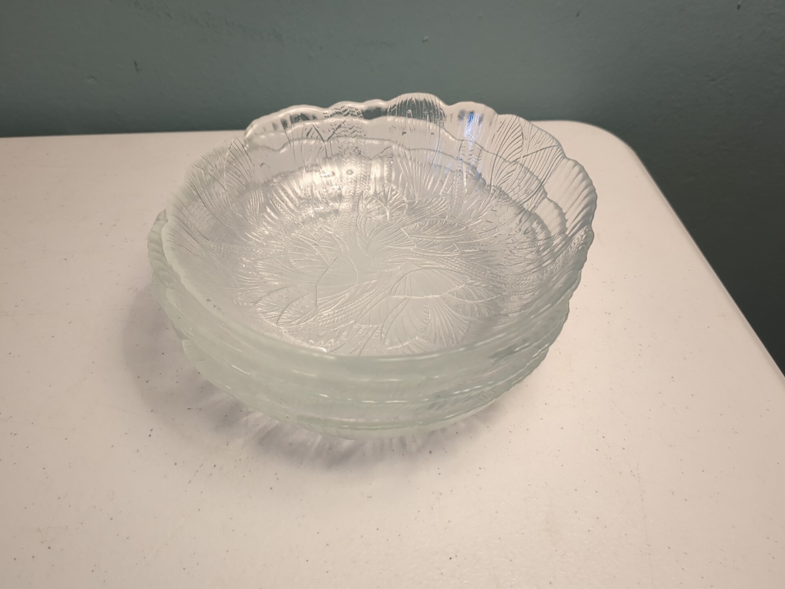 Set of 4 Arcoroc Crocus 5.75” Fruit Salad Soup Dessert Bowls France