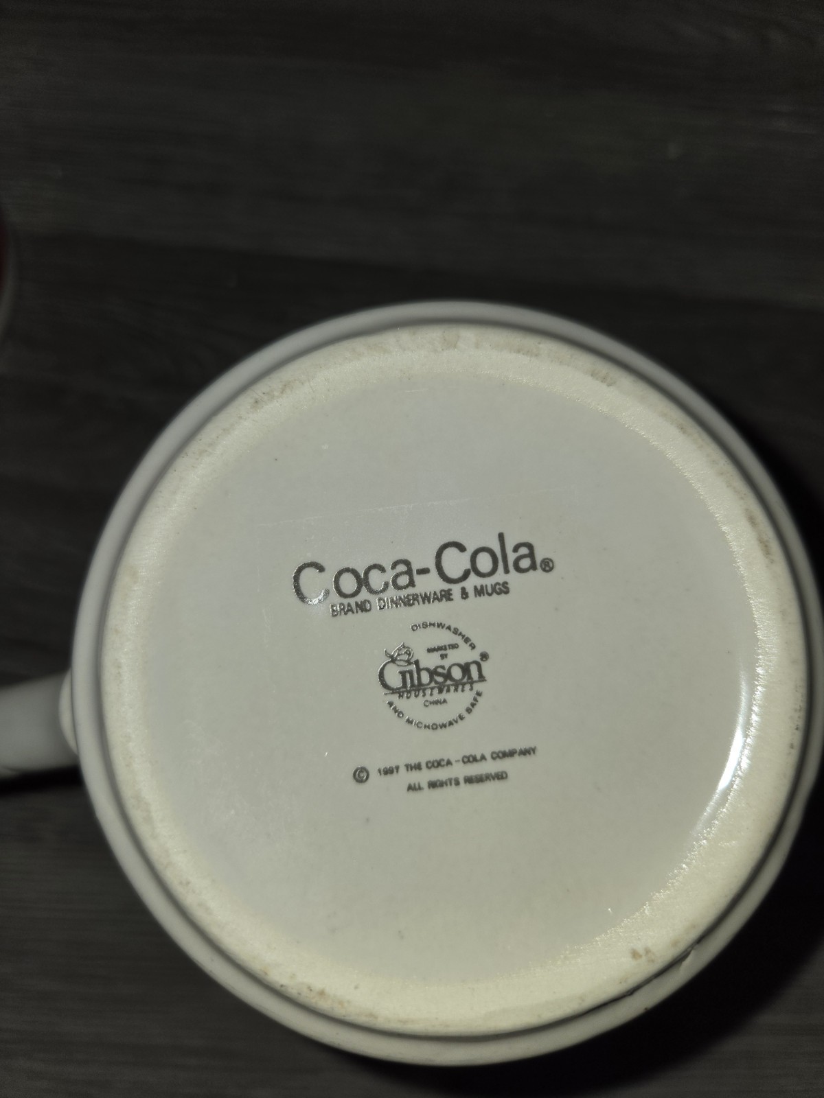 Vintage 1997-98 Ceramic Coca Cola Advertising Coffee Mugs- Glass Bottle-lot Of 2