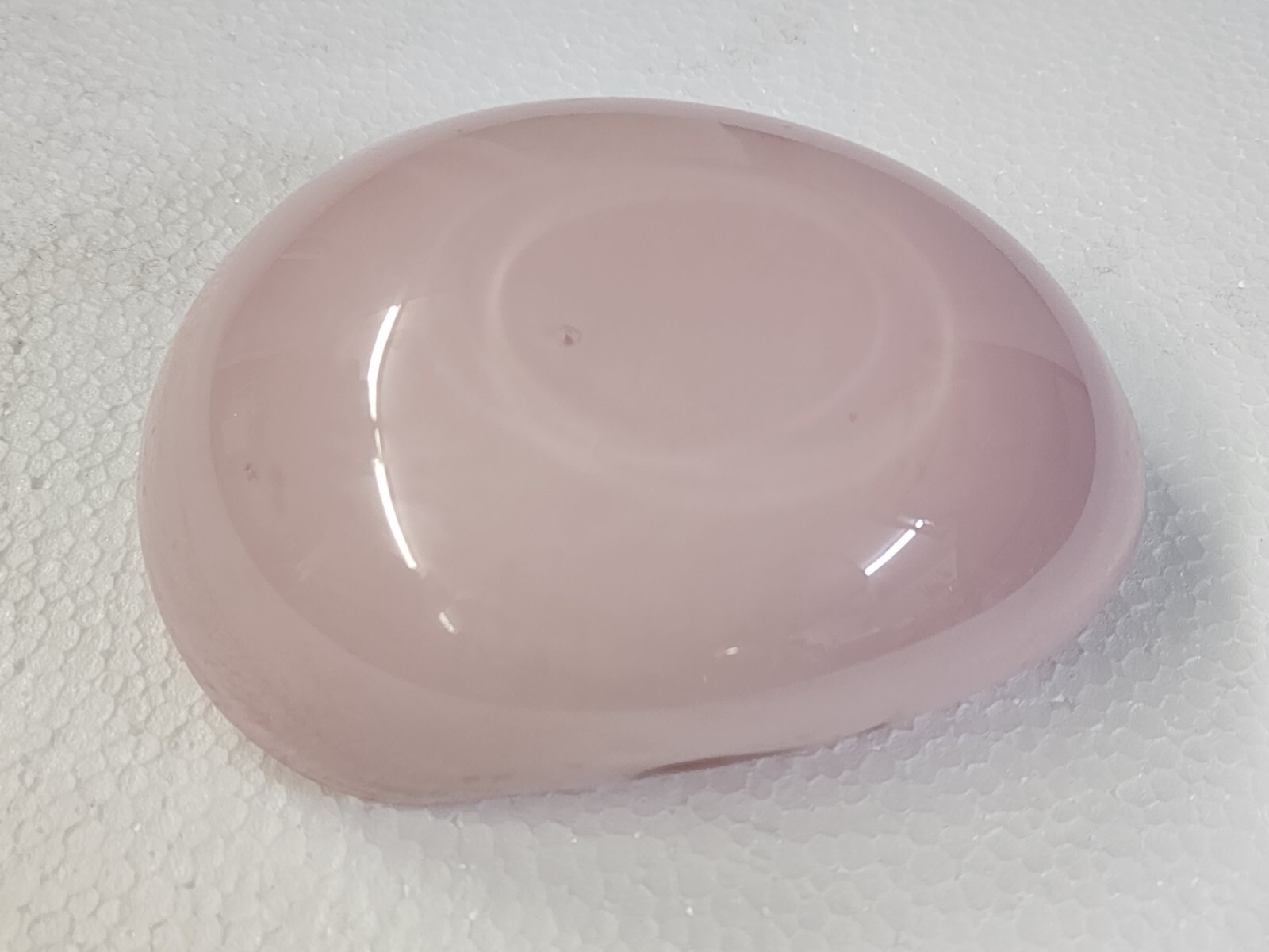 Barbini Shell Glass Bowl Pink Murano Controlled Bubble pinched side Pink