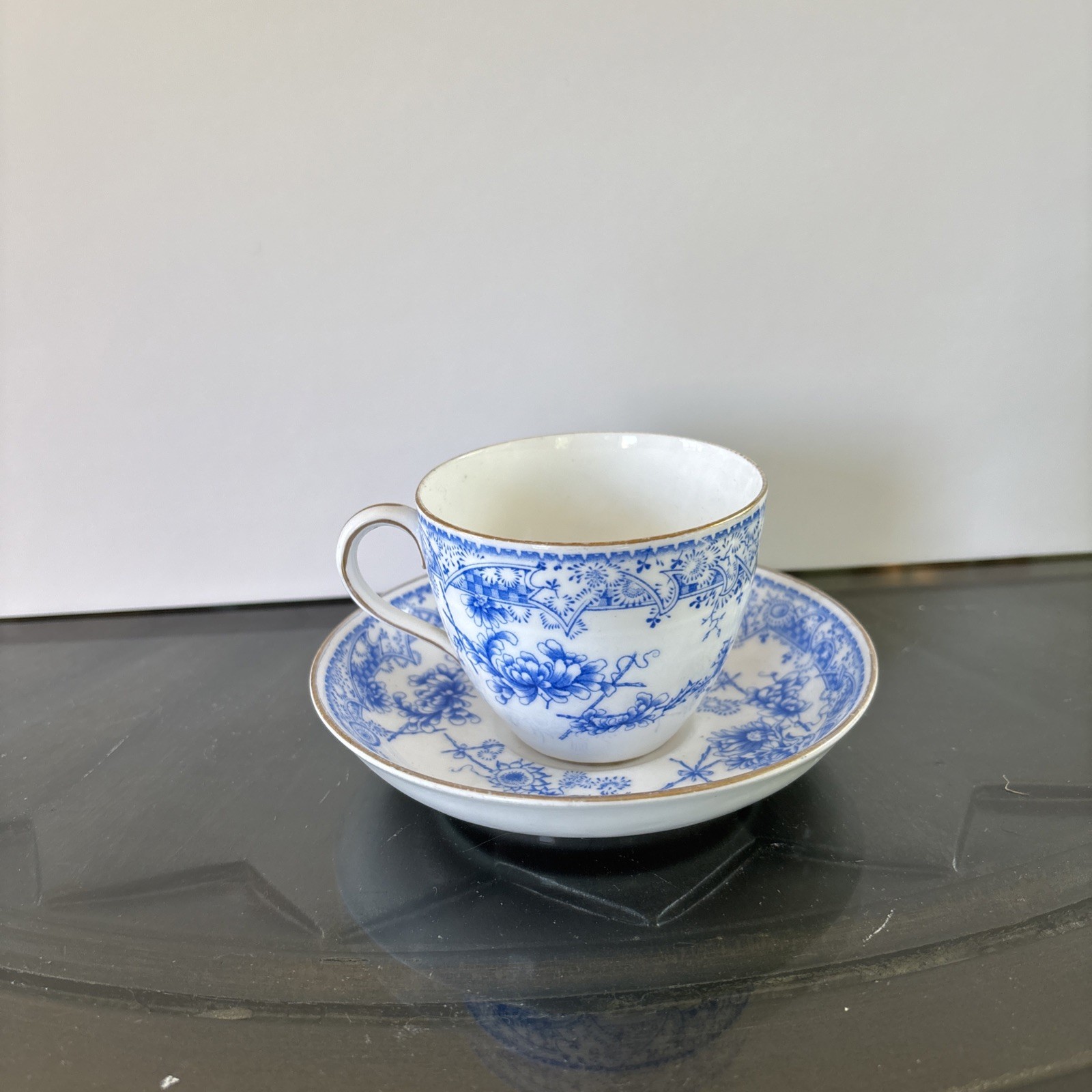 Minton Melton Pattern Blue Transferware Pieces