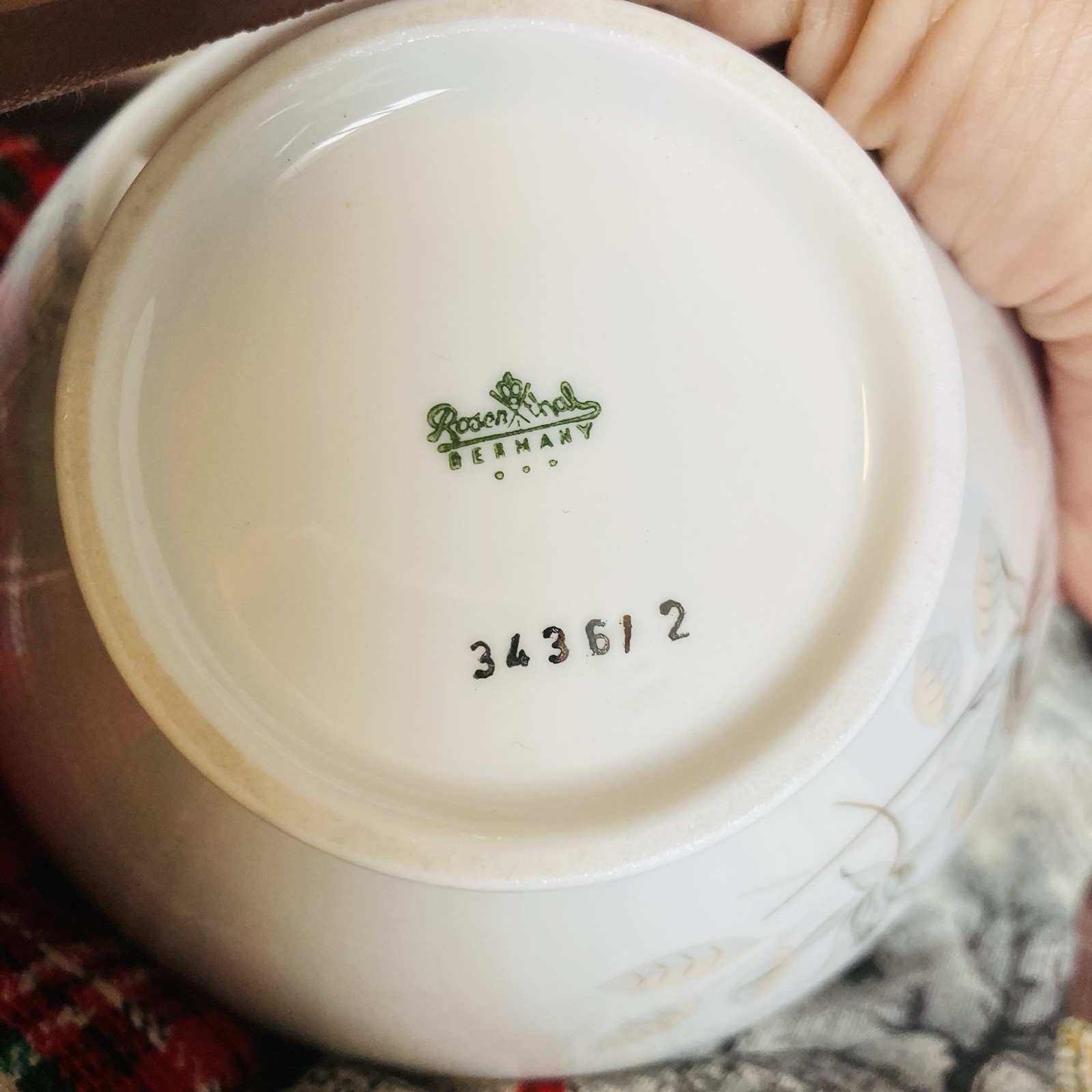Rosenthal Continental Bettina Platinum Trim Gravy Bowl, Sugar Bowl, Serving Bowl