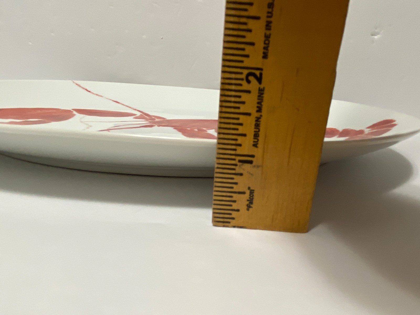 Lobster Serving Platter Studio Nova Red Oval Plate Fine China Y0723 12.5″ x 10″