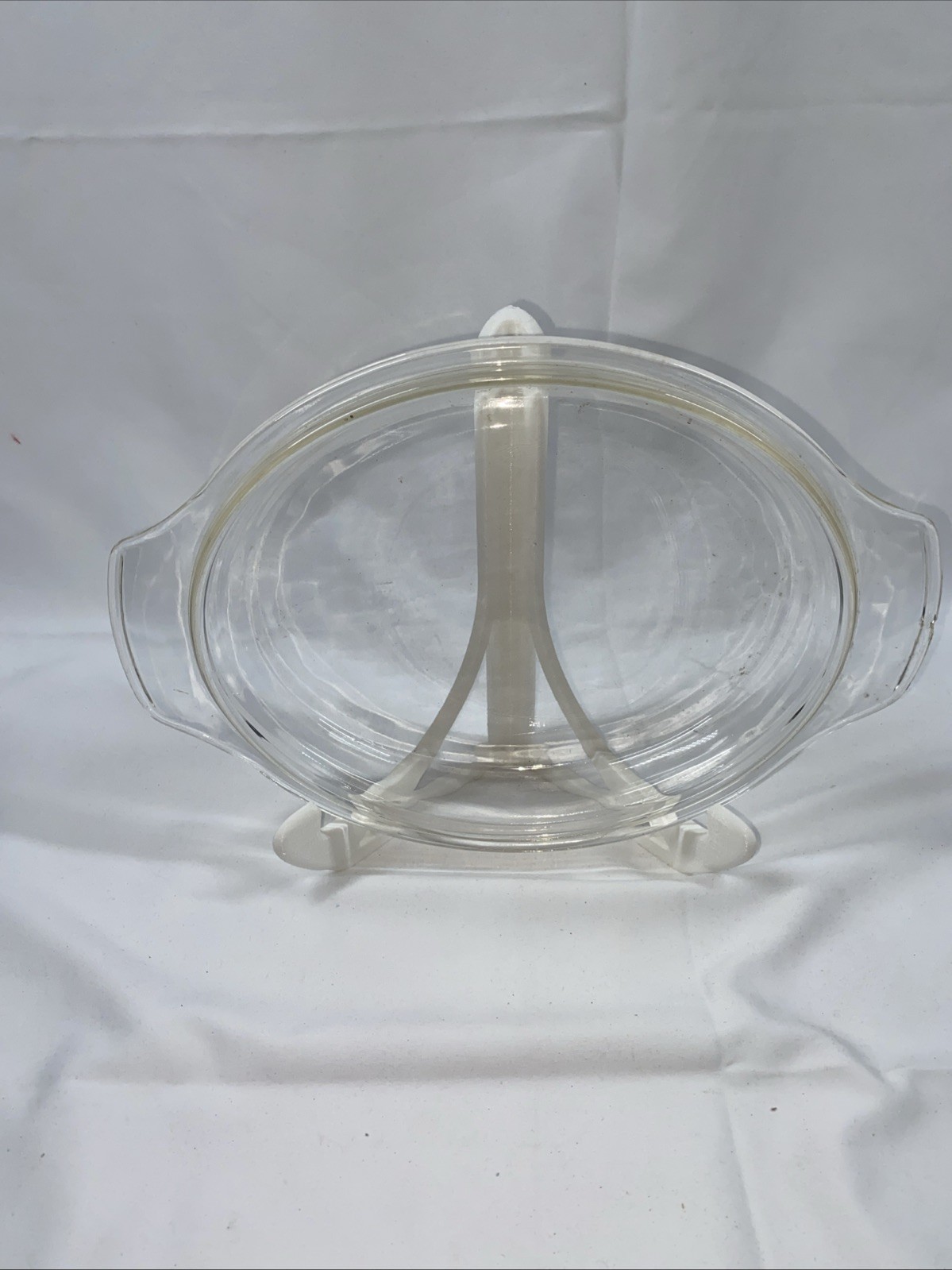 Oval Casserole Replacement Glass Lid. 8.5″ L X 7″ W X 1.5 H