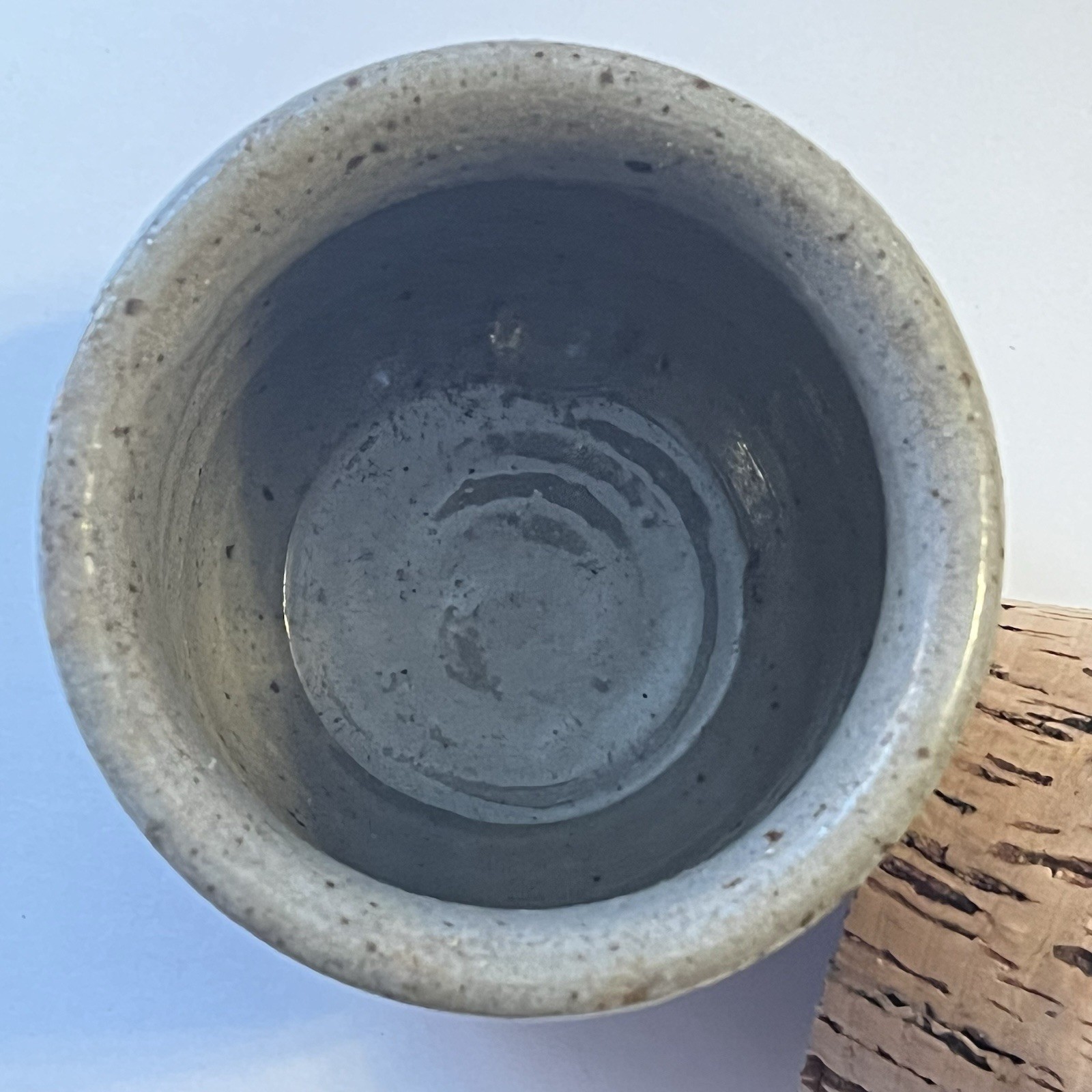 Westerwald Salt Glaze Stoneware HERBS Spice Jar w/ Cork Vintage Signed 3⅛” H- PA