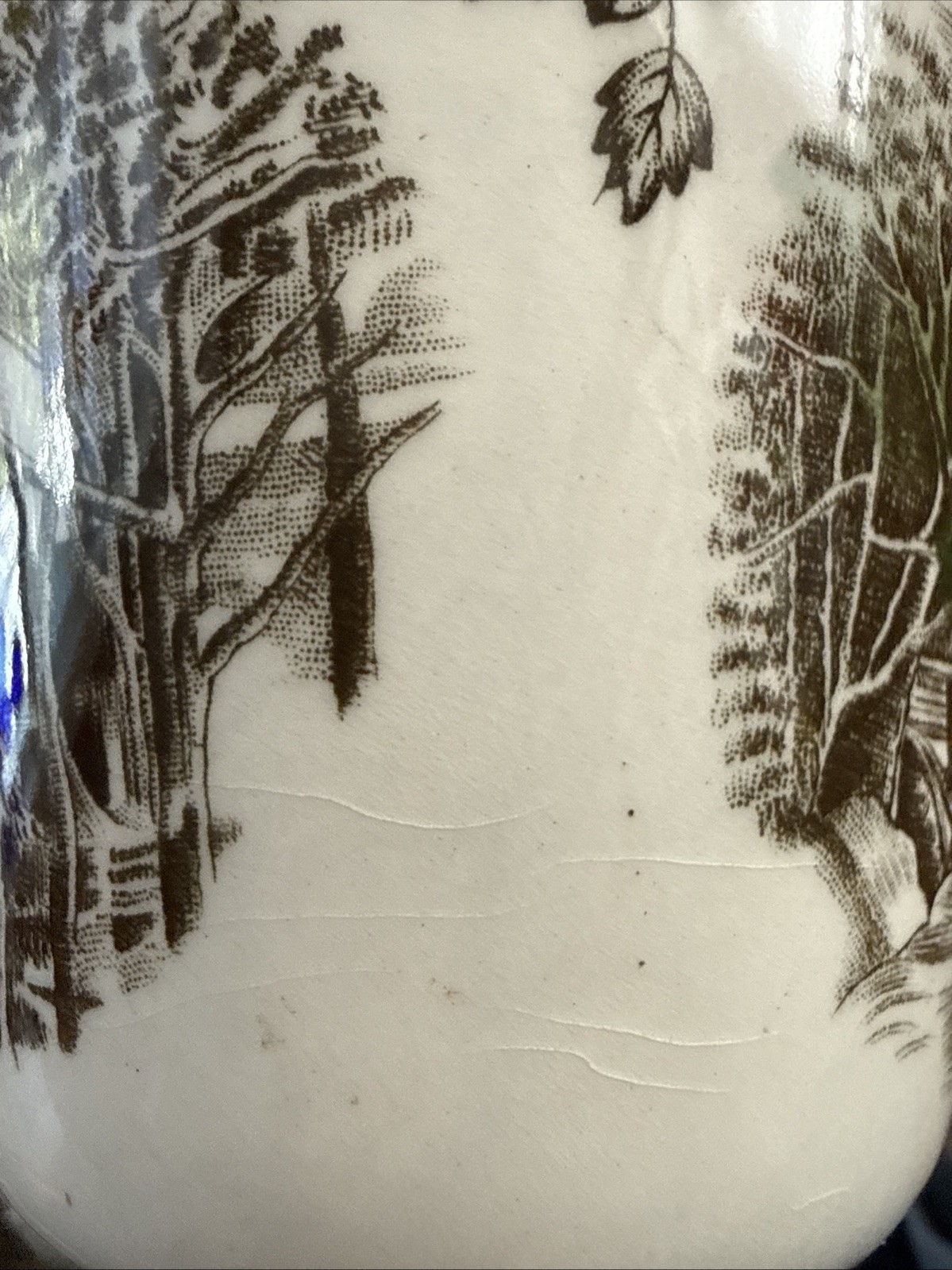 The Friendly Village Johnson Brothers Mugs England Covered Bridge Set Lot of 6