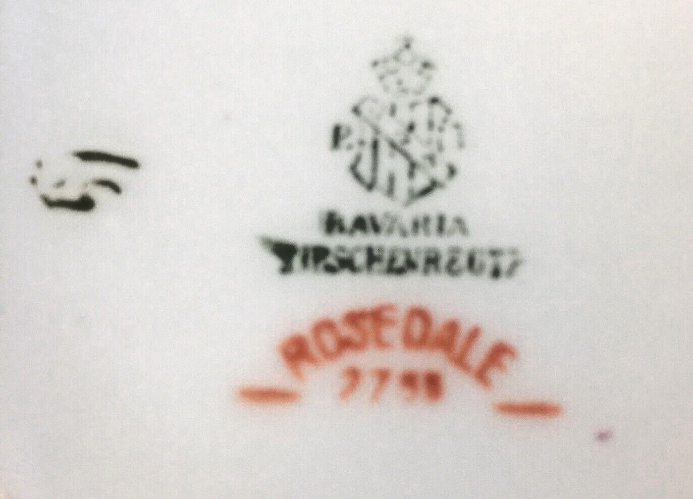 Bavaria Tirschenreuth Creamer Rosedale Pattern