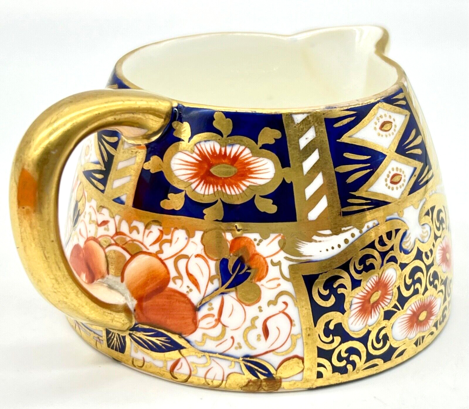 EXQUISITE ANTIQUE DAVENPORT IMARI CREAMER c1870, 6060, ENGLAND, EXCELLENT COND