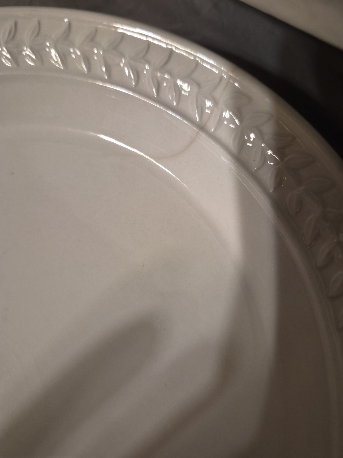 Portmeirion Options Salad Plates Set Of 5 Made In Britain White Preowned Flaws