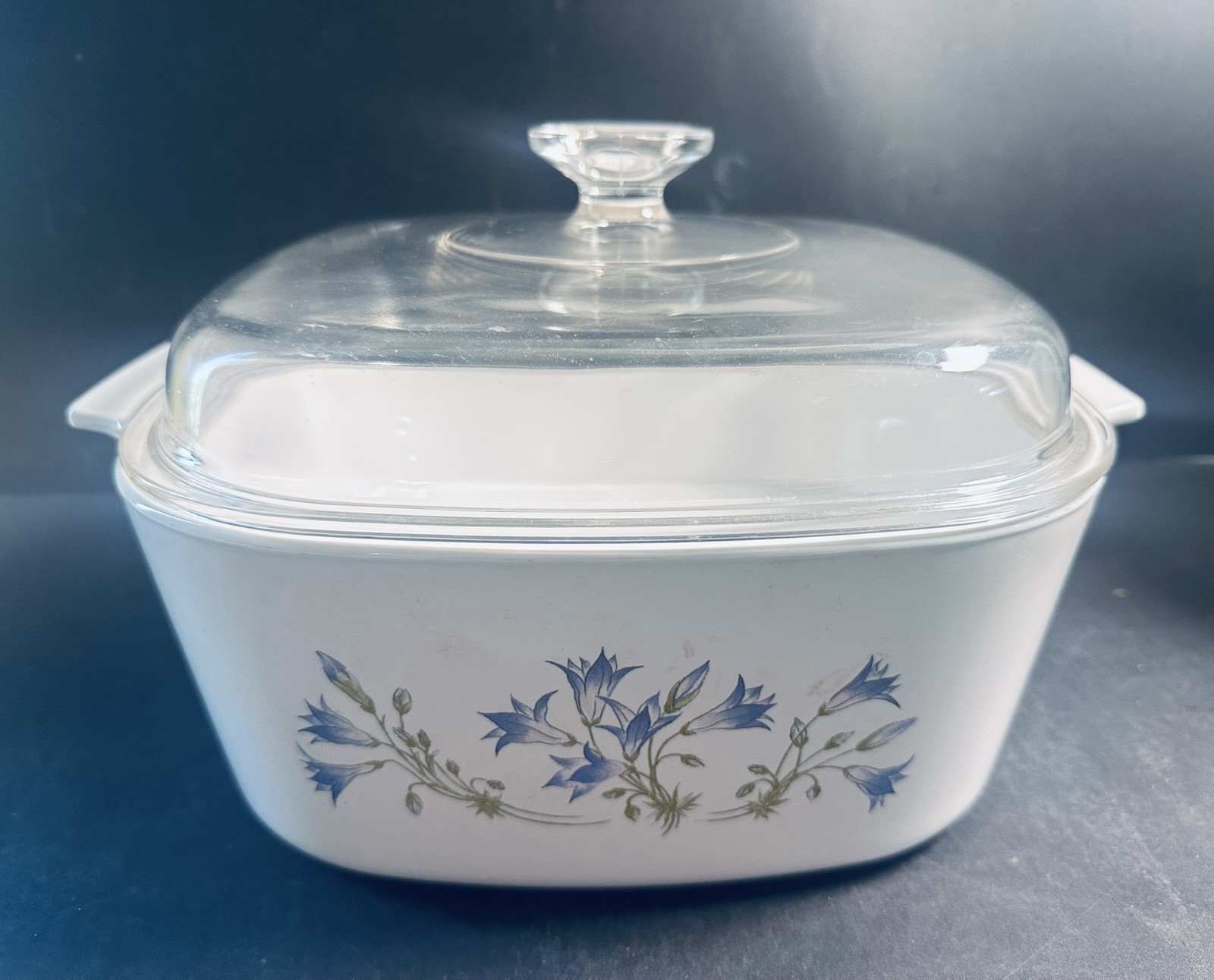 Vintage Corning Ware Blue Dusk 5 Liter Casserole Baking Dish A-5-B With Lid