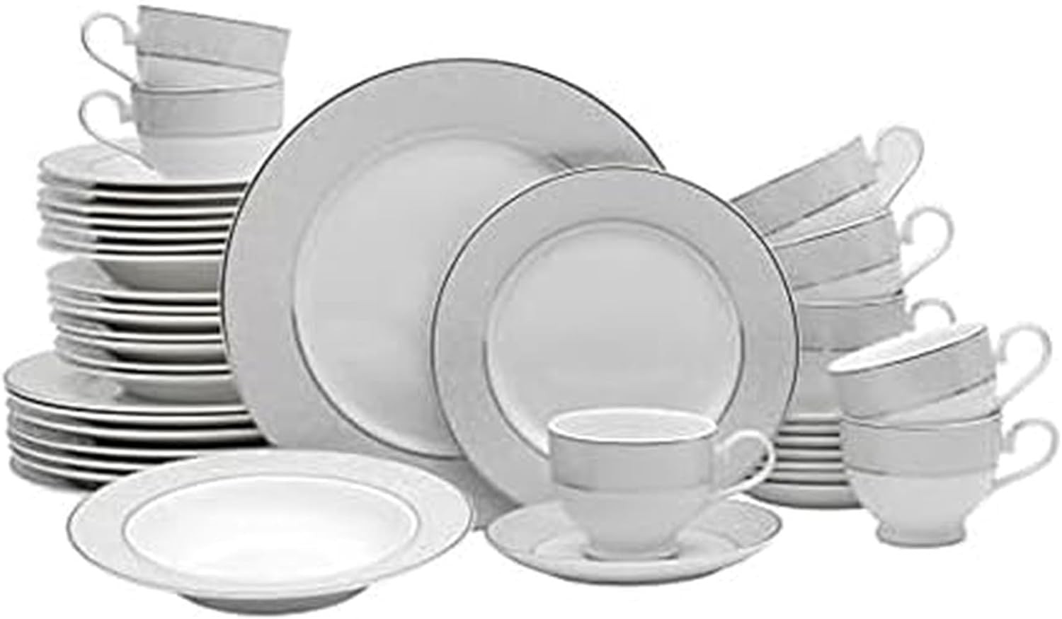 Mikasa Parchment 40 Pc Porcelain Dinnerware Set Service for 8