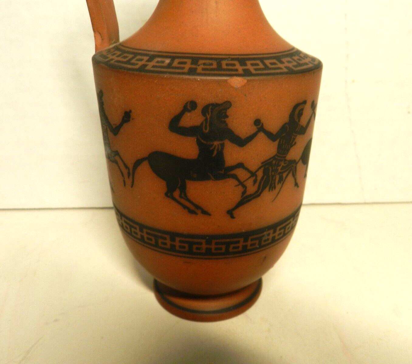 FBF20 – ROSSO ANTICO EWER NEOCLASSICAL RED BASALT 6.75″ 19thc centaurs black fig