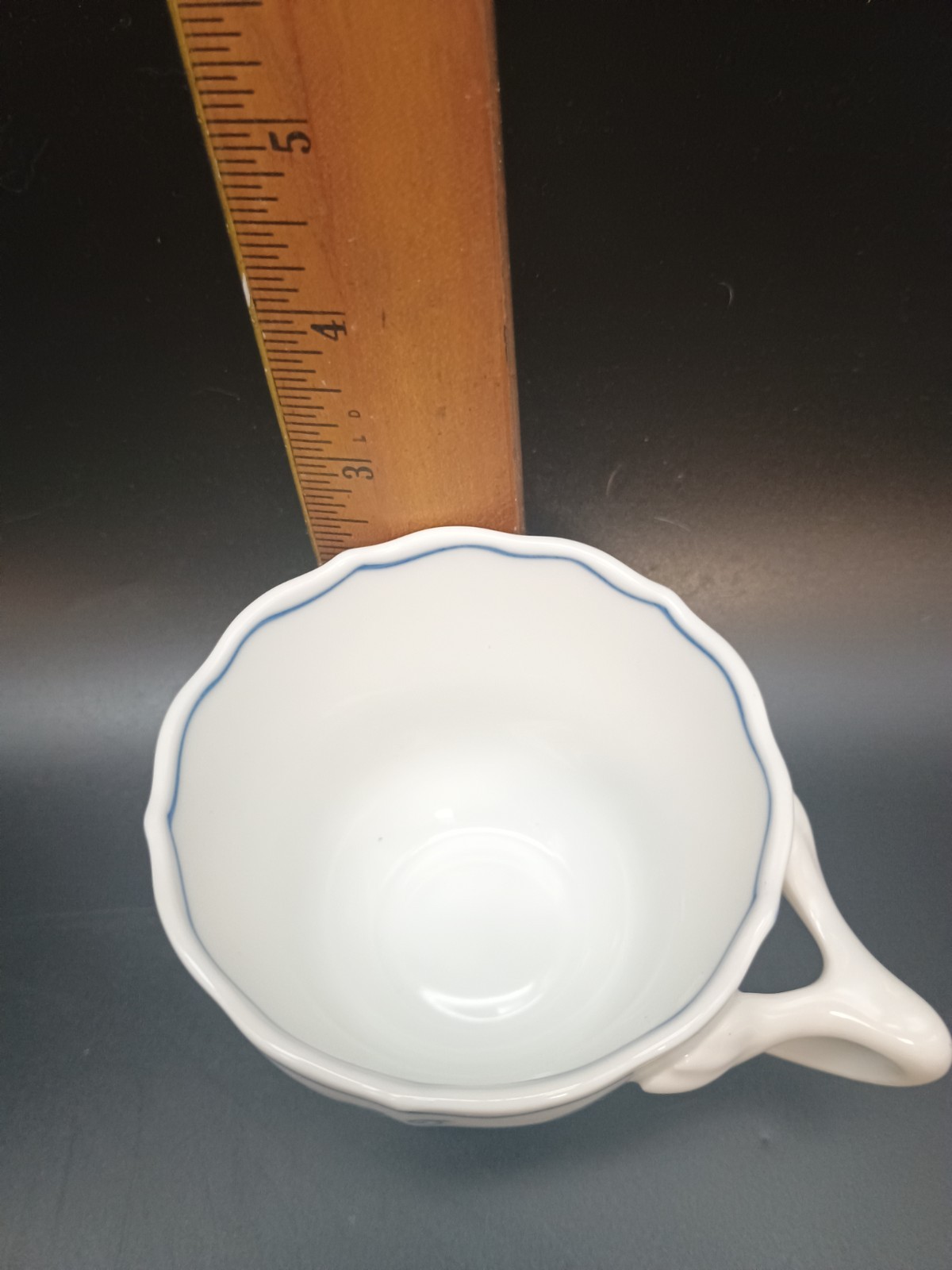 4 Vintage Blue Danube Cups Blue Onion Design, Lipper International Japan