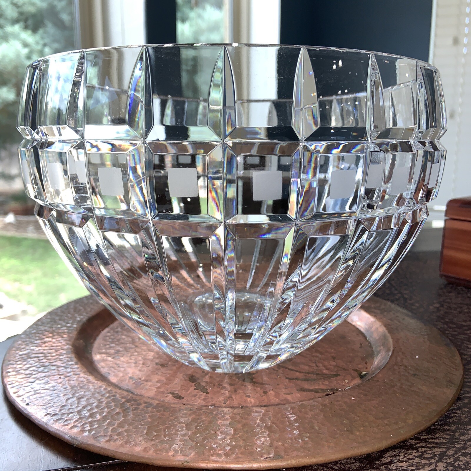 Vintage Marquis Waterford Crystal Quadrata Large 10″ Bowl