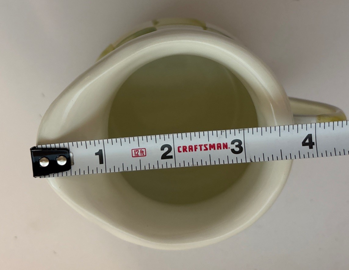 Mackenzie Childs Parchment Check Enamel Creamer