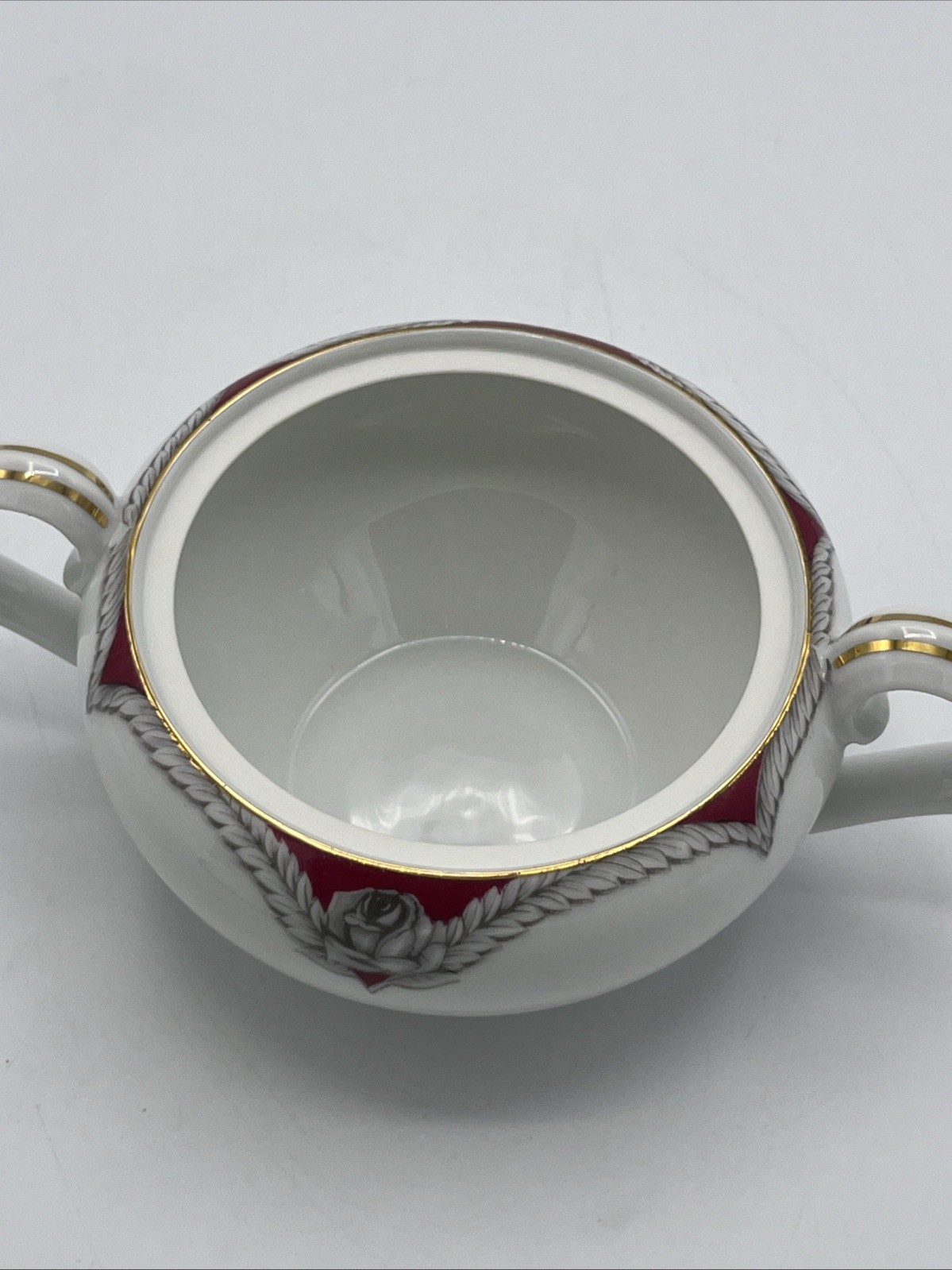 Narumi Victory Rose Sugar Bowl Lid Fine China Made in Japan Discontinued