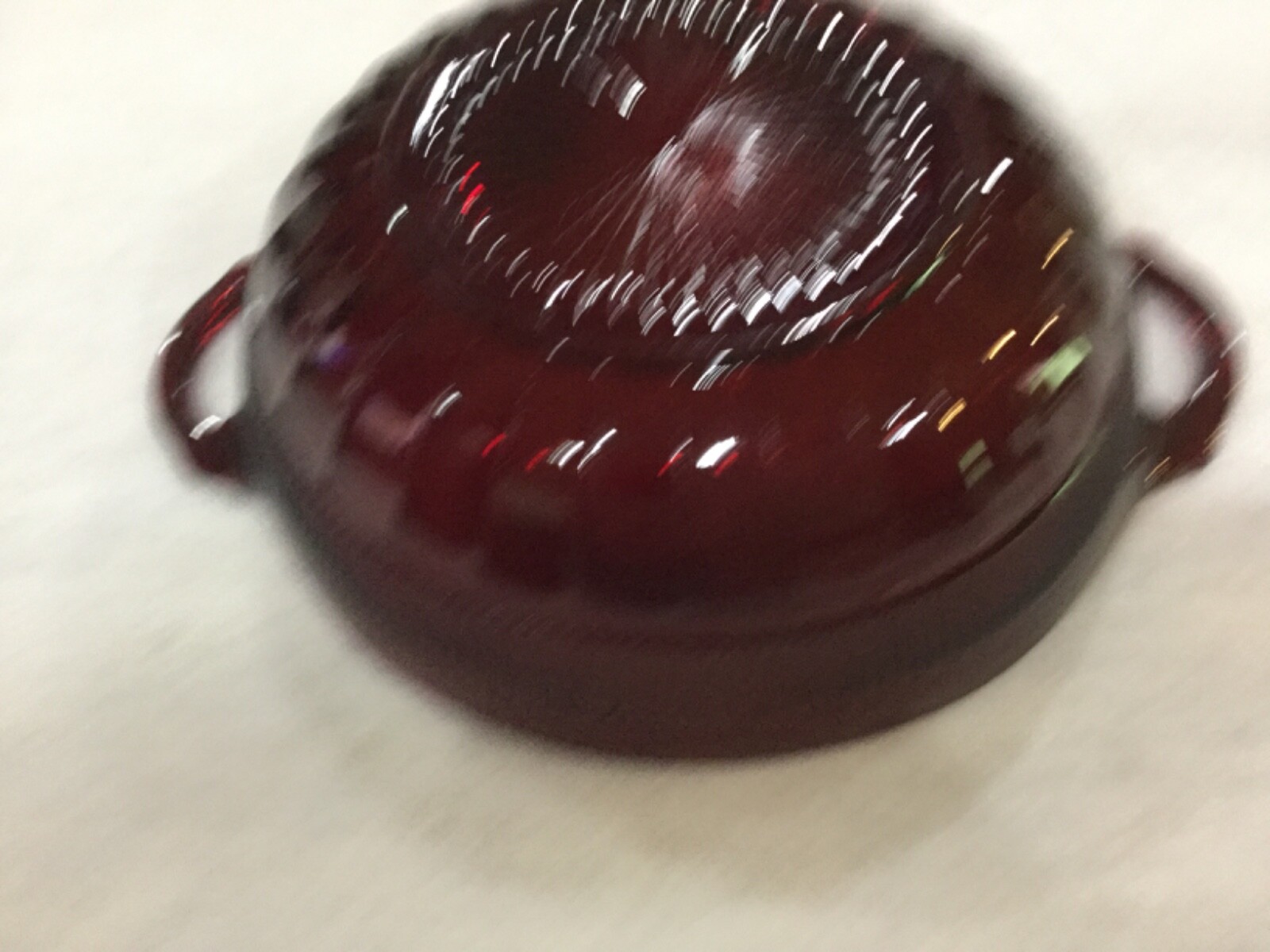 Beautiful twelve piece set of Royal Ruby bowls in “Coronation” pattern- Hocking