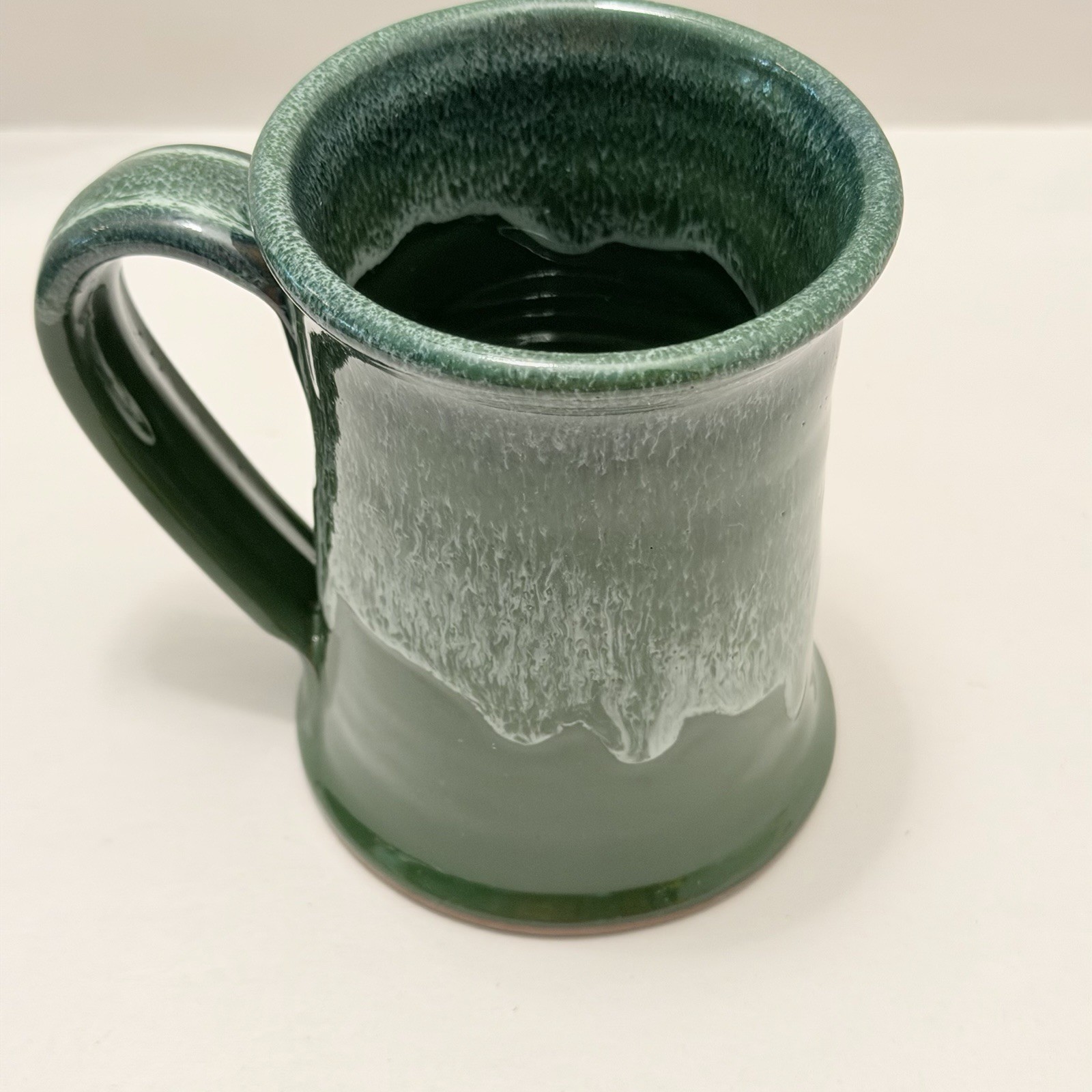 Deneen Pottery USA 2012 Andover NH Cilleyville Covered Bridge Green Glaze Rare