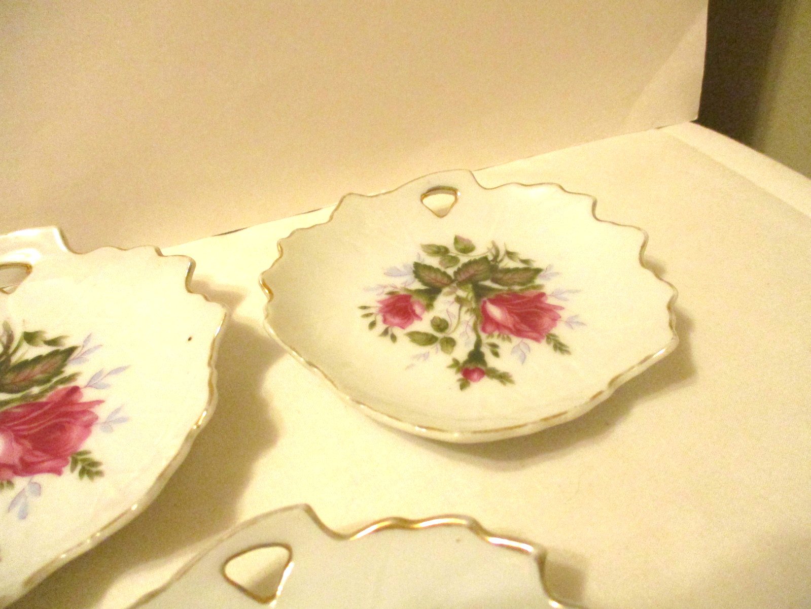 Set of 5 Ceramic Nut Candy Server Dishes Vintage