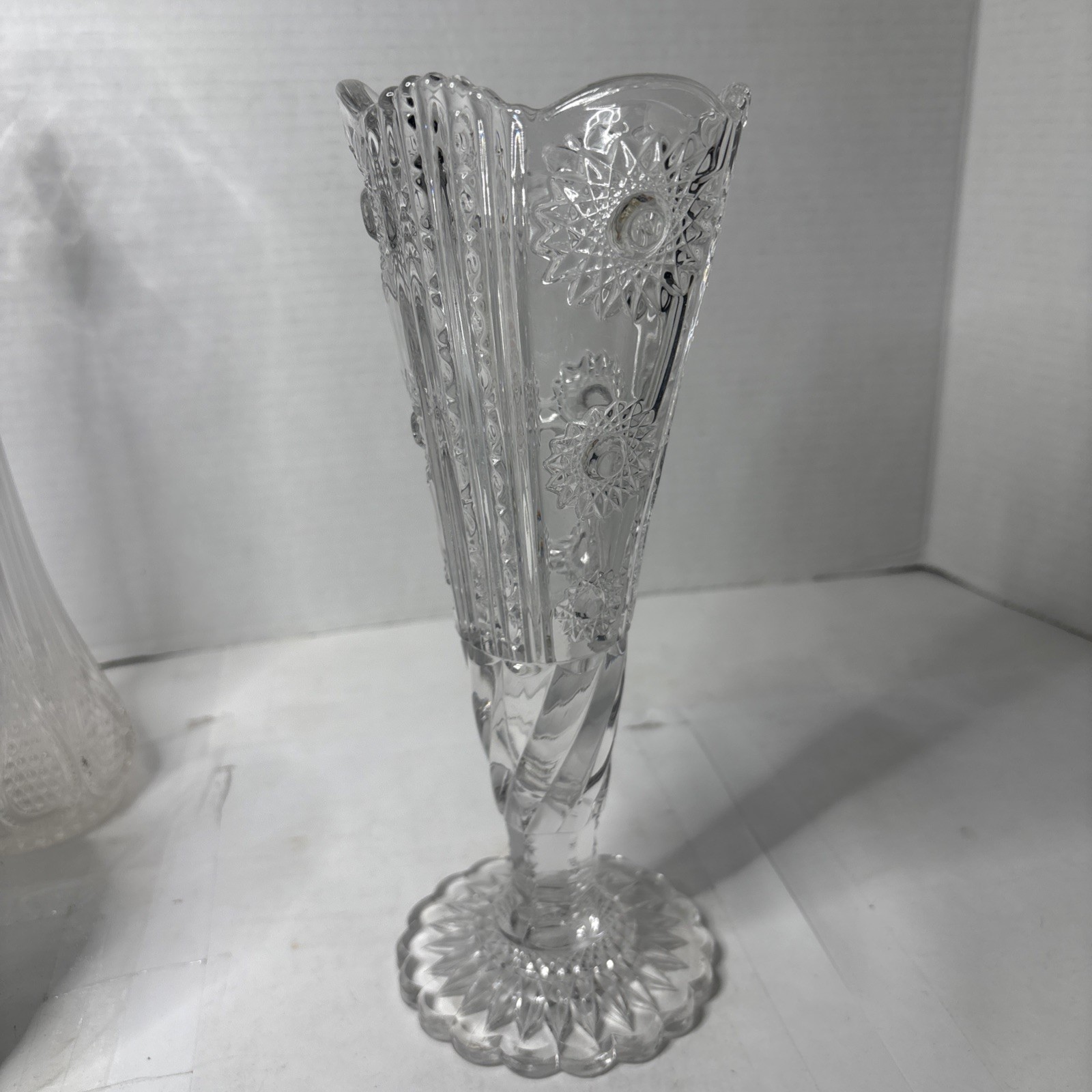 EAPG STARS AND STRIPES Vase McKee & Bros 1899 Beautiful Victorian Flower Vase