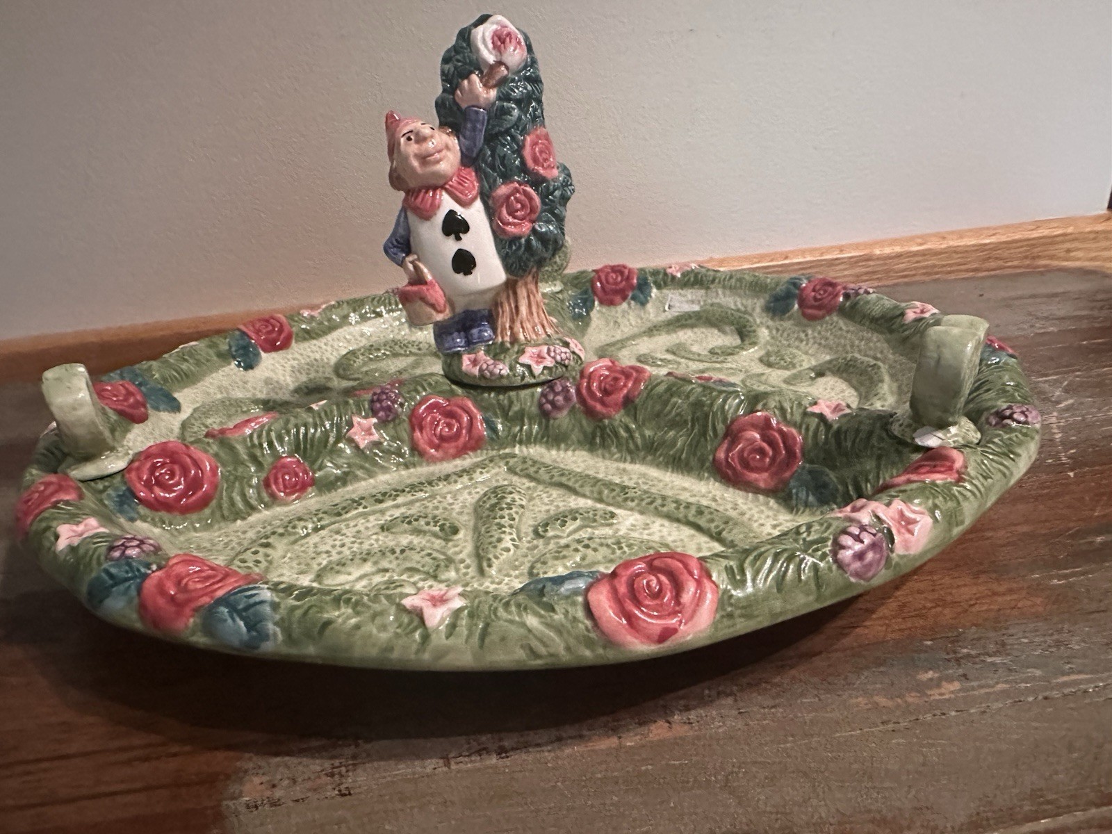 Alice In Wonderland Vintage Fitz & Floyd Serving Platter Tray Dish Ceramic Plate