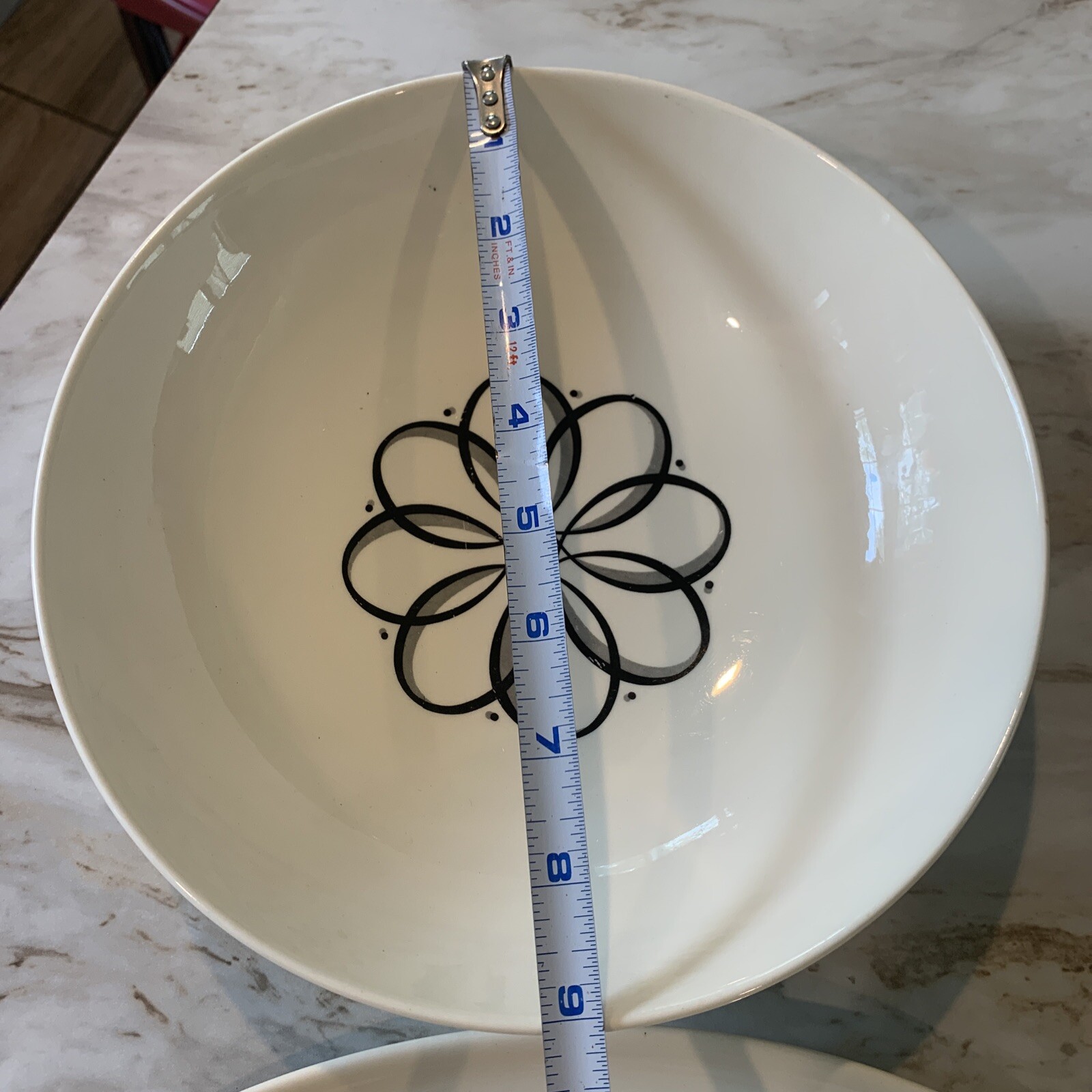 Taylor Smith Taylor Spencerian Scroll Platter Veg. And Berry Bowls Sugar Bowl