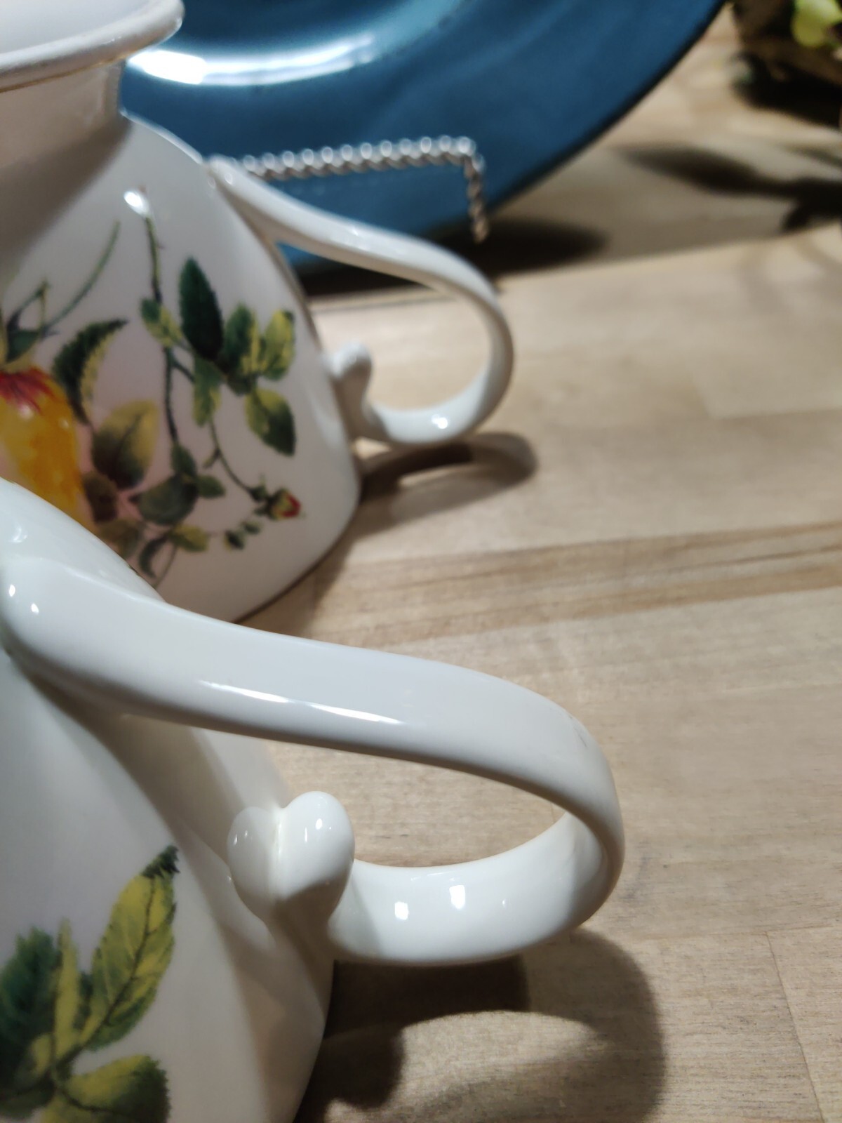 “Wild Rose and Bee” Grace’s Teaware (2) Footed Cups Nice