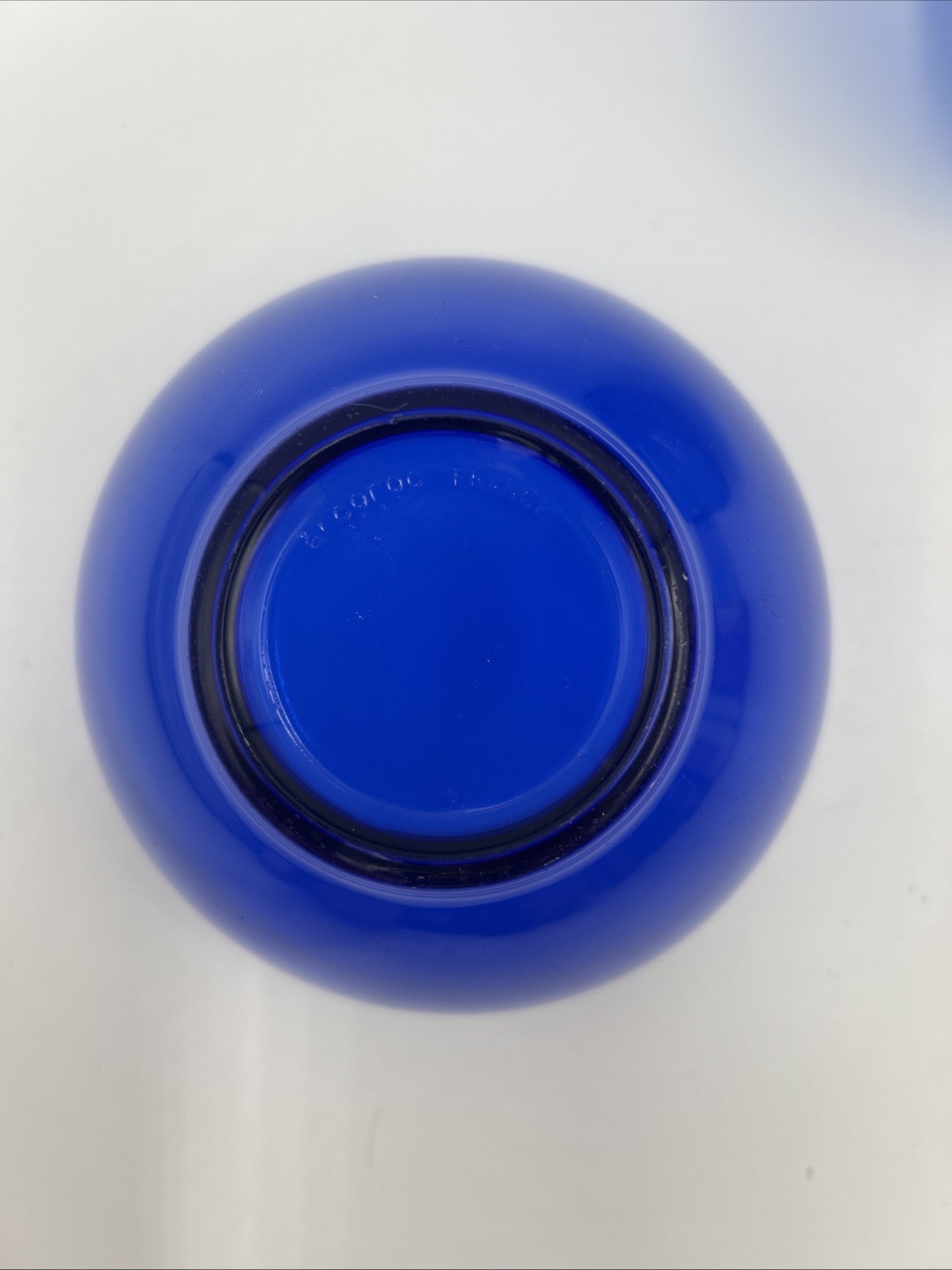 Arcoroc France Cobalt Blue Cereal/Dessert /Prep Bowls 5 1/4” Set Of 2 Glass