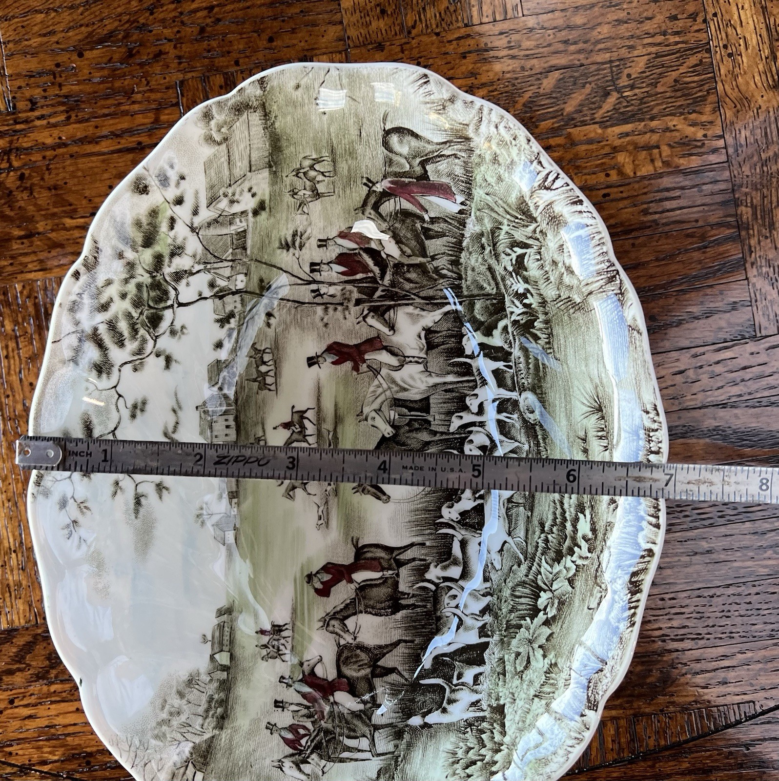 Johnson Bros Tally Ho Oval Vegetable Dish 7” x 9”. Mint Condition. 2 Available.