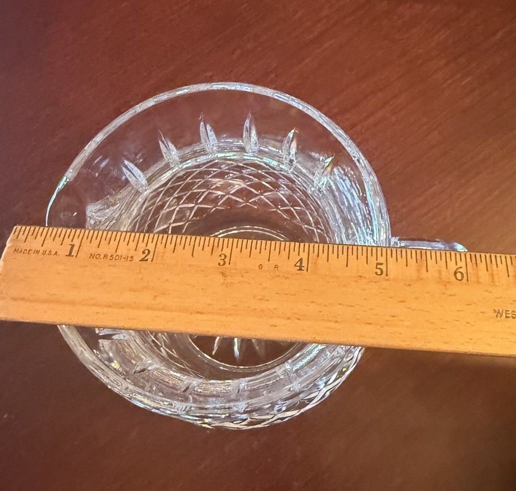 Vintage Heavy FTY2 Collection By FTD Crystal Small Cut Crystal Pitcher