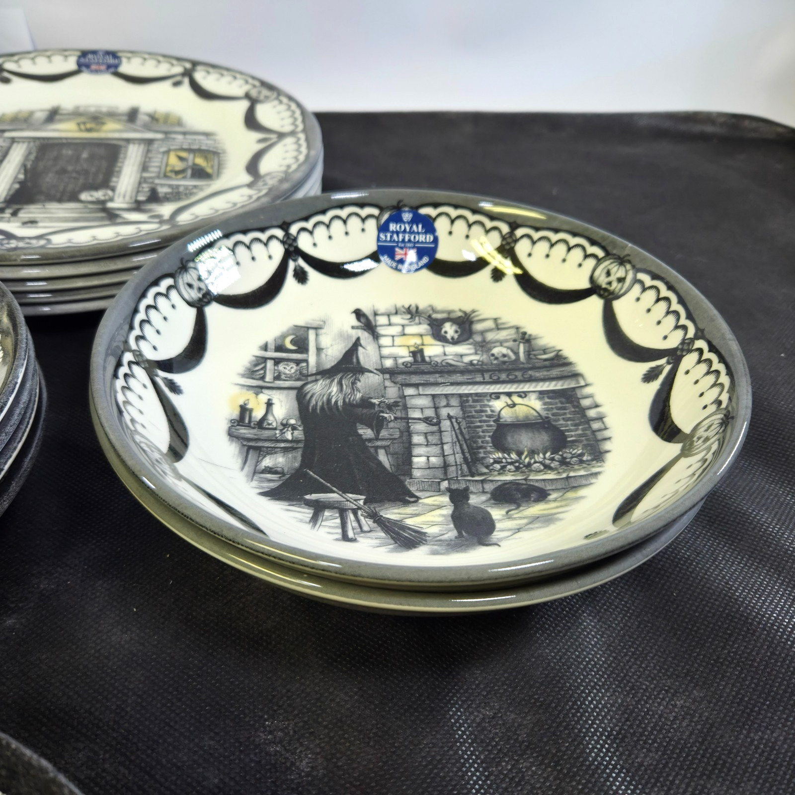Royal Stafford Coven, Haunted Home, Guardian, Skull Dinnerware SOLD BY THE PIECE