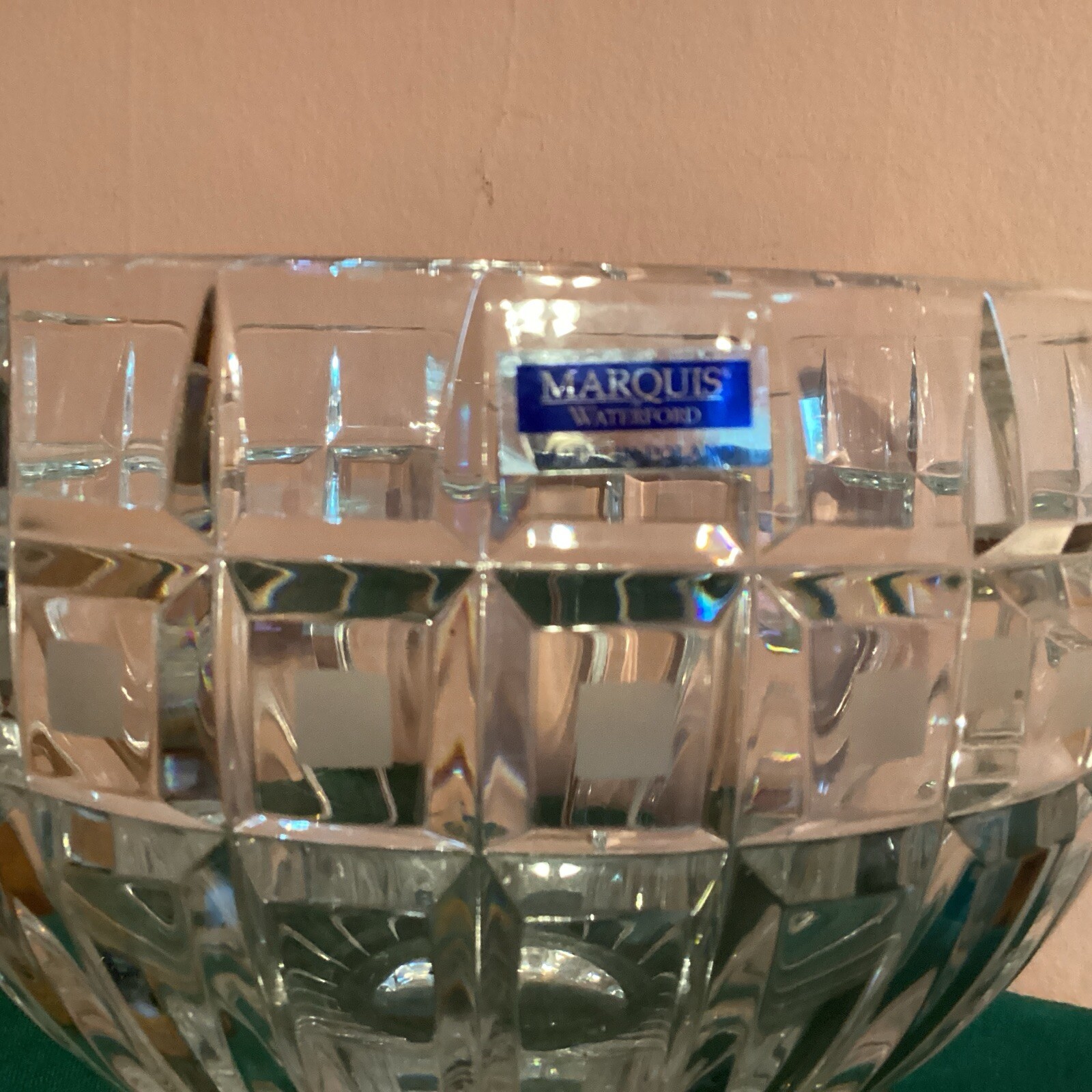 Beautiful Waterford Marquis Crystal QUADRATA Bowl 7.5″ Poland New