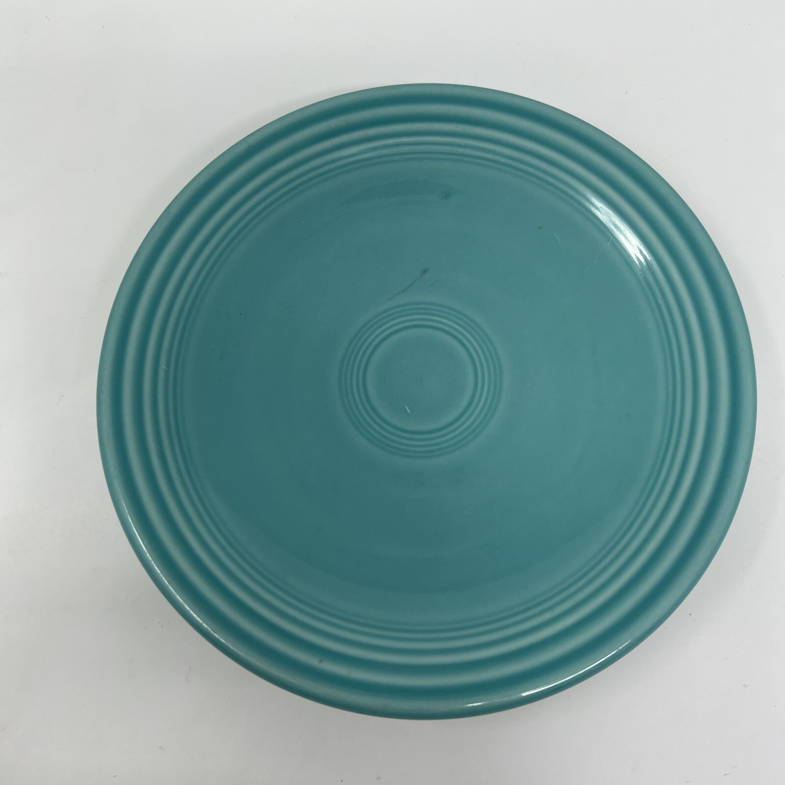 Fiesta Ware Turquoise Blue Saucers 6 1/8 in Plate Homer Laughlin Set Of 2
