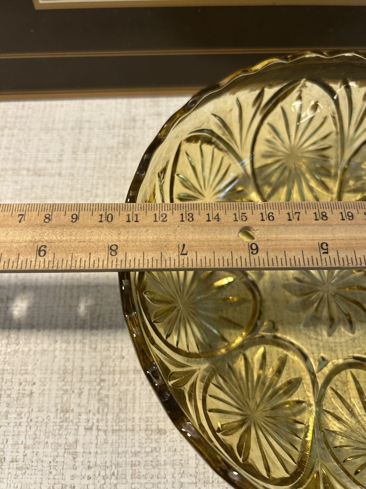 Vintage Anchor Hocking Glass Bowl – 1960’s/1970’s – Deep Amber Honey Gold Color